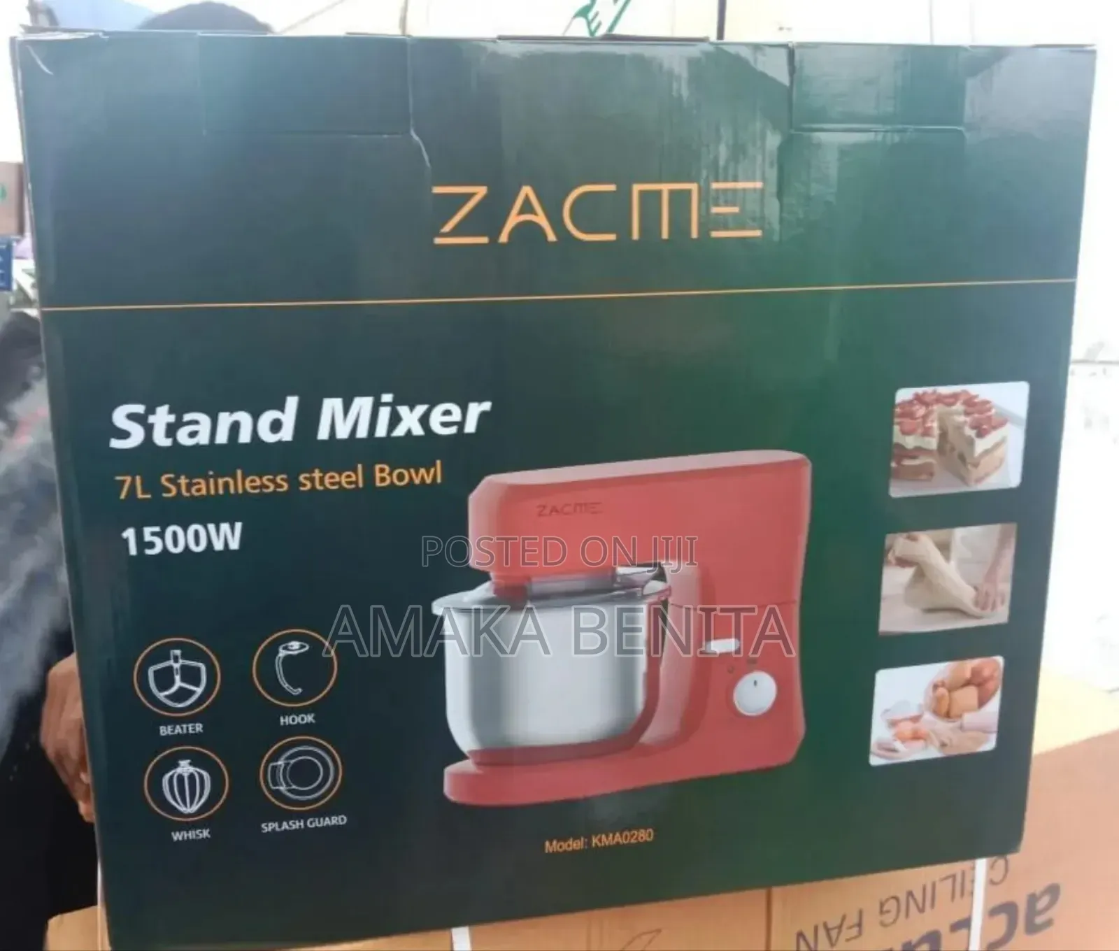 Zacme Stand Mixer 7ltrs