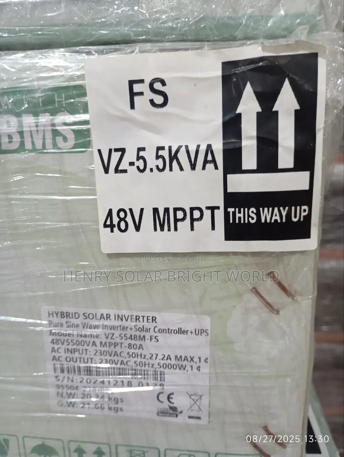 Fivestar 5.5kva 48v Tranformer Based Hibrid Inverter