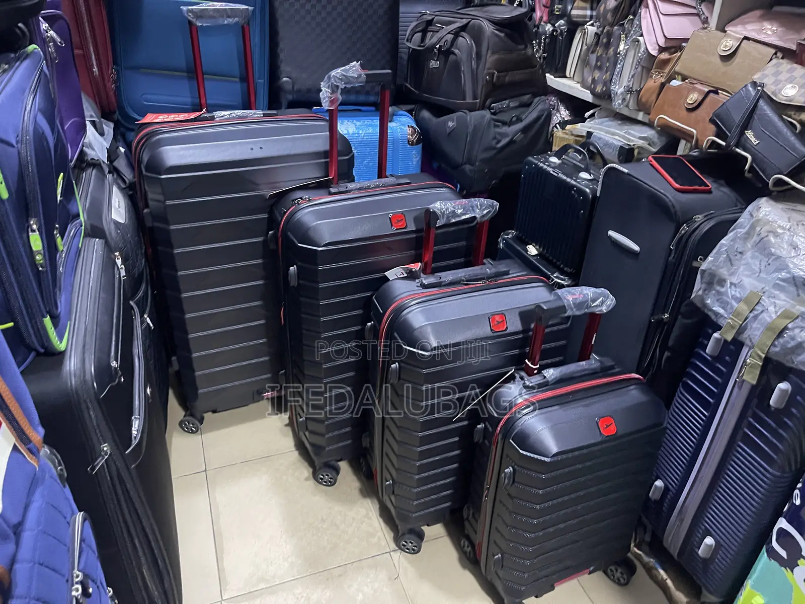 Set of Big Range Quality Rubber Luggage With Expansion