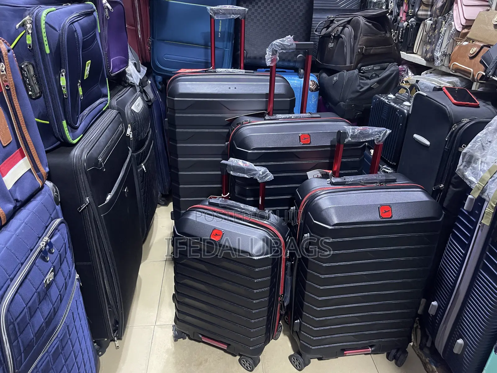 Set of Big Range Quality Rubber Luggage With Expansion