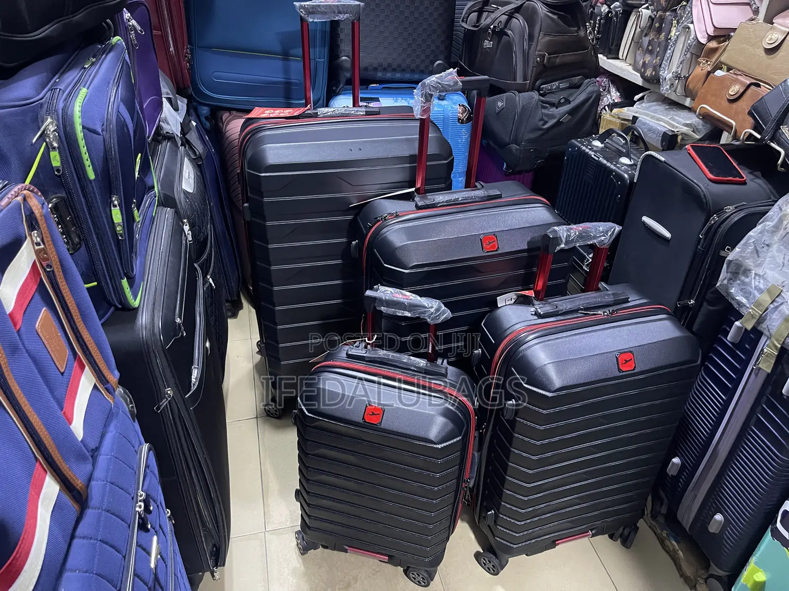 Set of Big Range Quality Rubber Luggage With Expansion