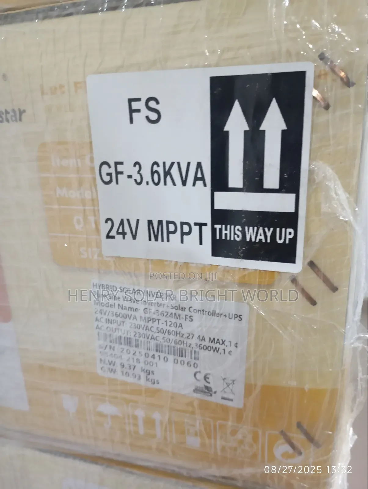 Fivestar 3.6kva 24v Hibrid Inverter