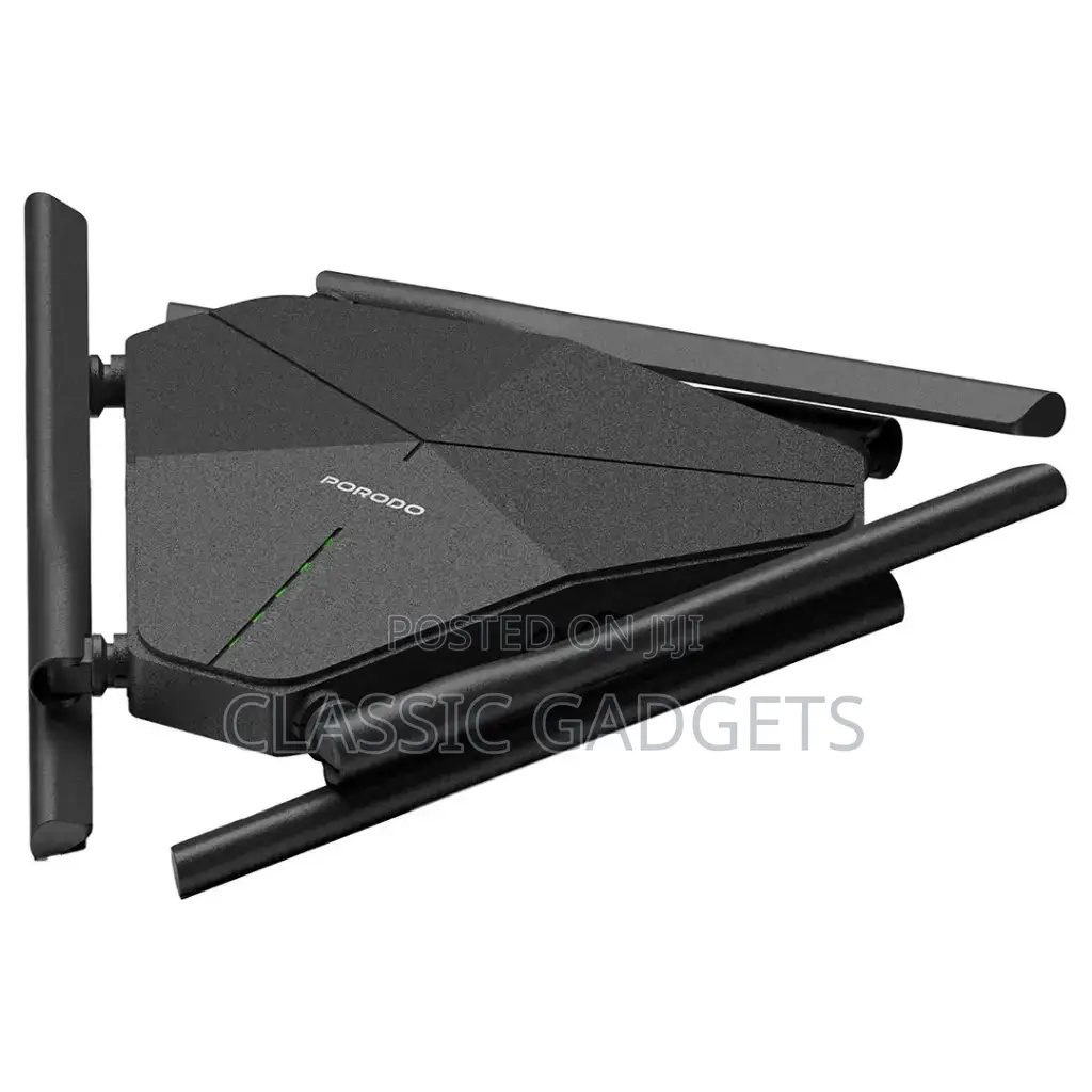 Porodo Dual Band Portable Wi-Fi Router - Black