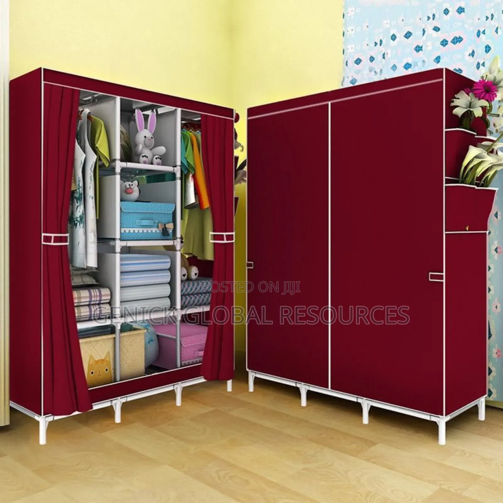 8 Compartments Cloth Storage Wardrobe