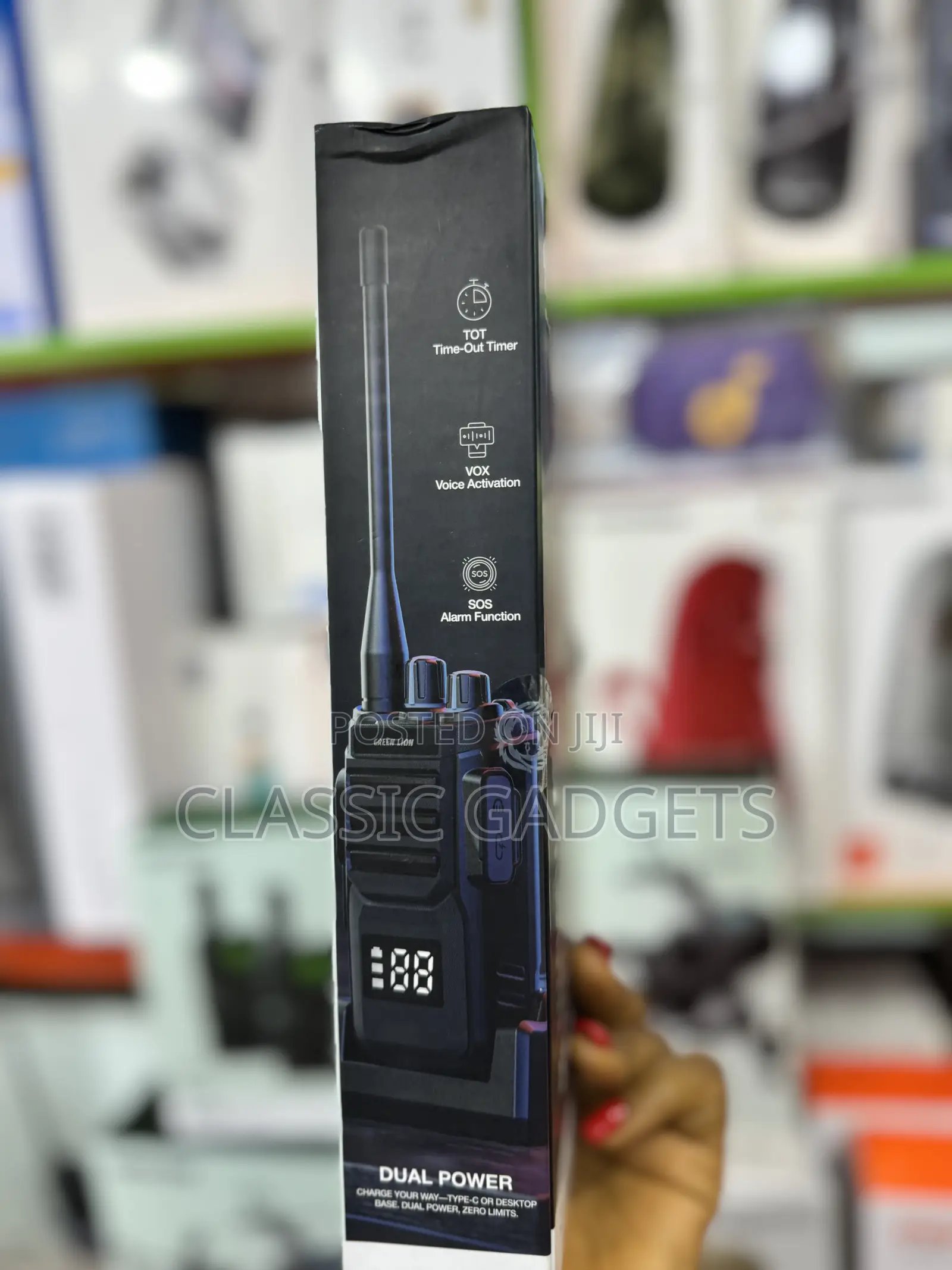 Green Lion Gpx700 Walkie Talkie - Black