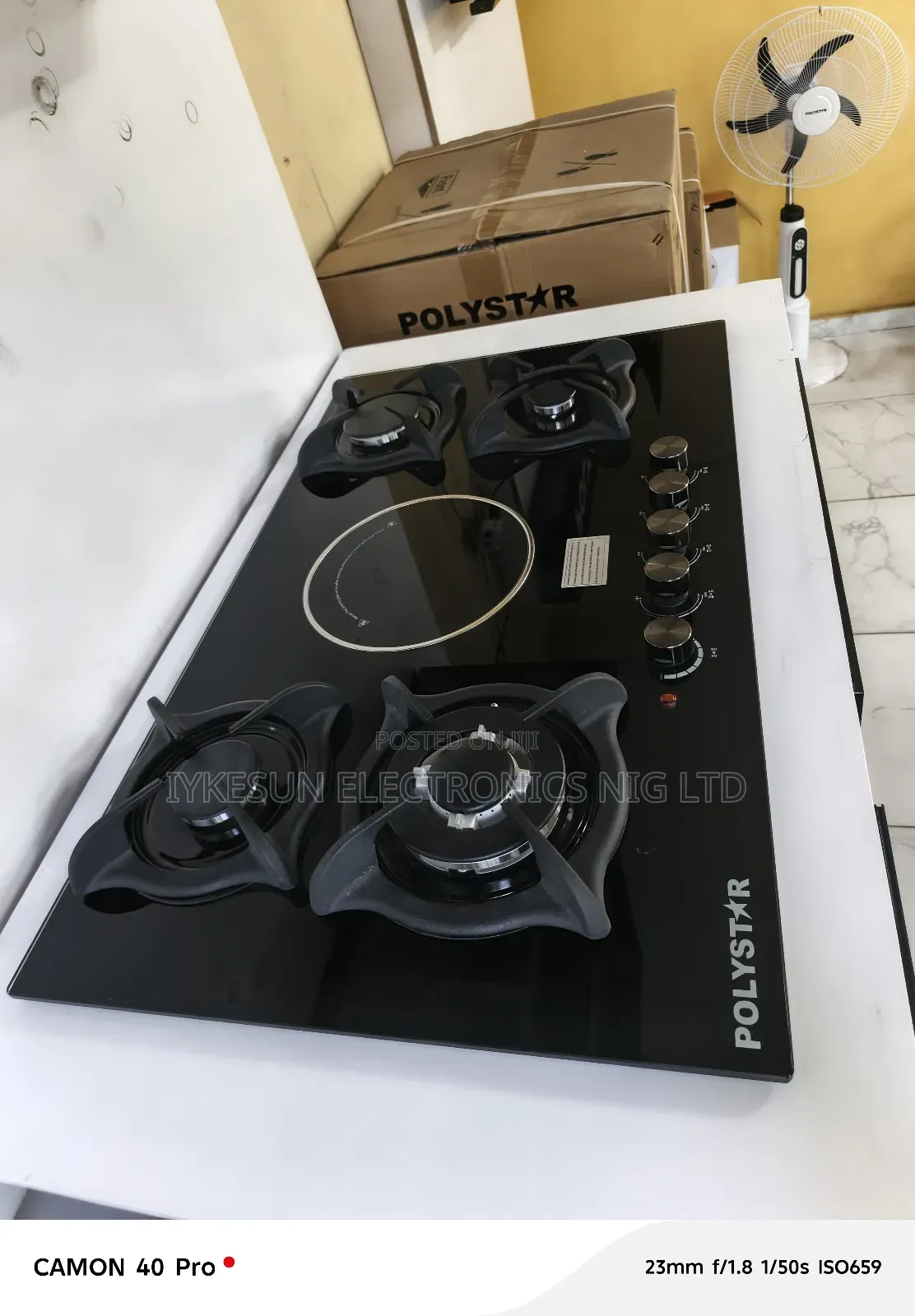 Original Polystar Luxury Built-in Gas Electric Cooker 60x90cm 4 +1
