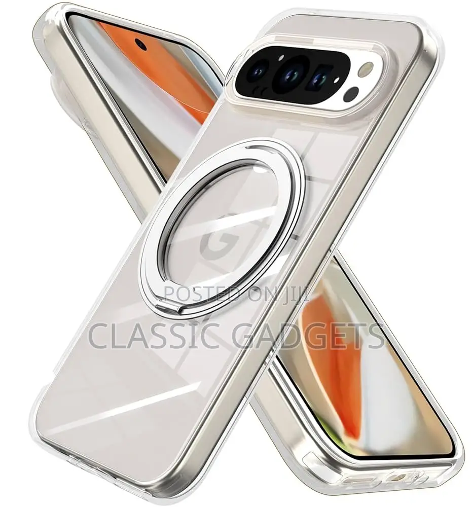Crystal Clear Magsafe Saw With 360 Magnetic Stand for Google Pixel 10
