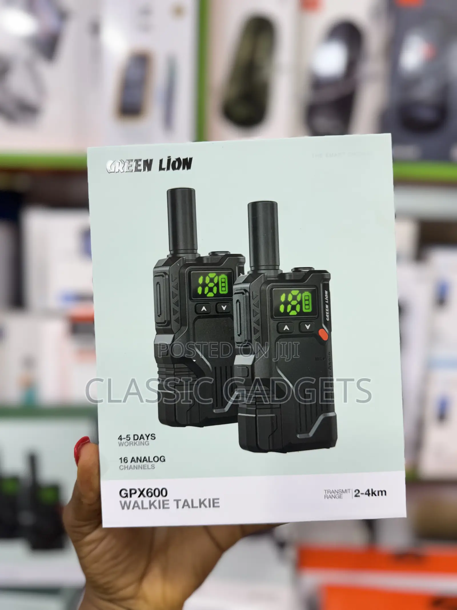 Green Lion Gpx600 Walkie Talkie - Black