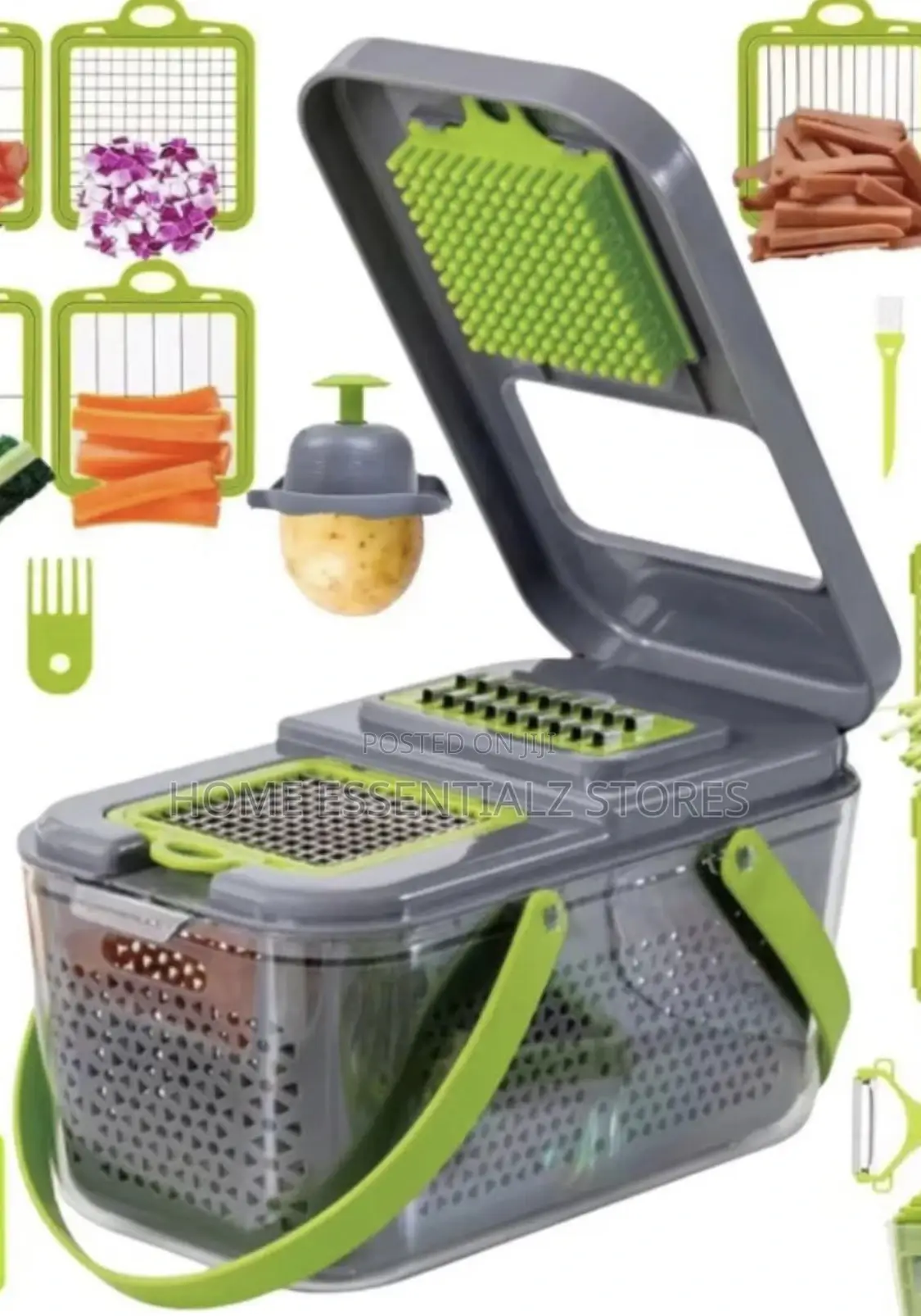 22 Pieces Vegetable Slicer - Multifunctional Fruits Grater