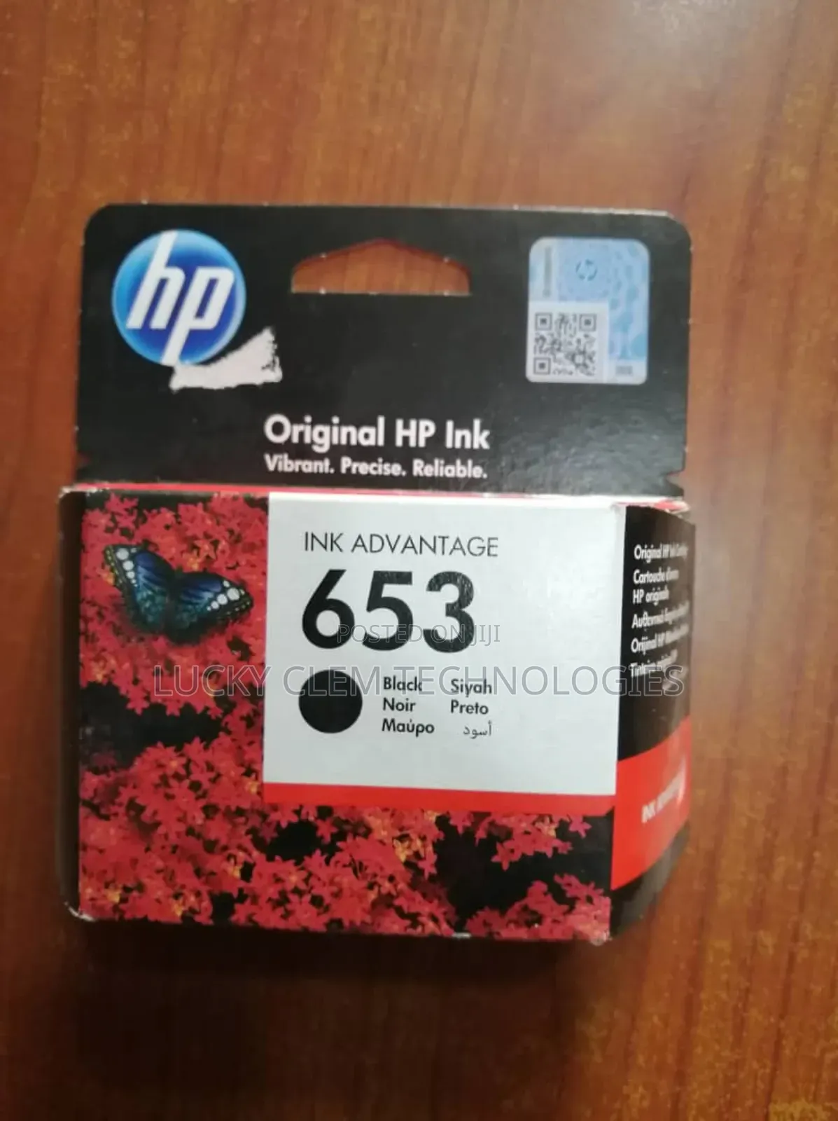 Hp 653 Black / Tricolor Ink Cartridge (Price Is Per Cartridge)