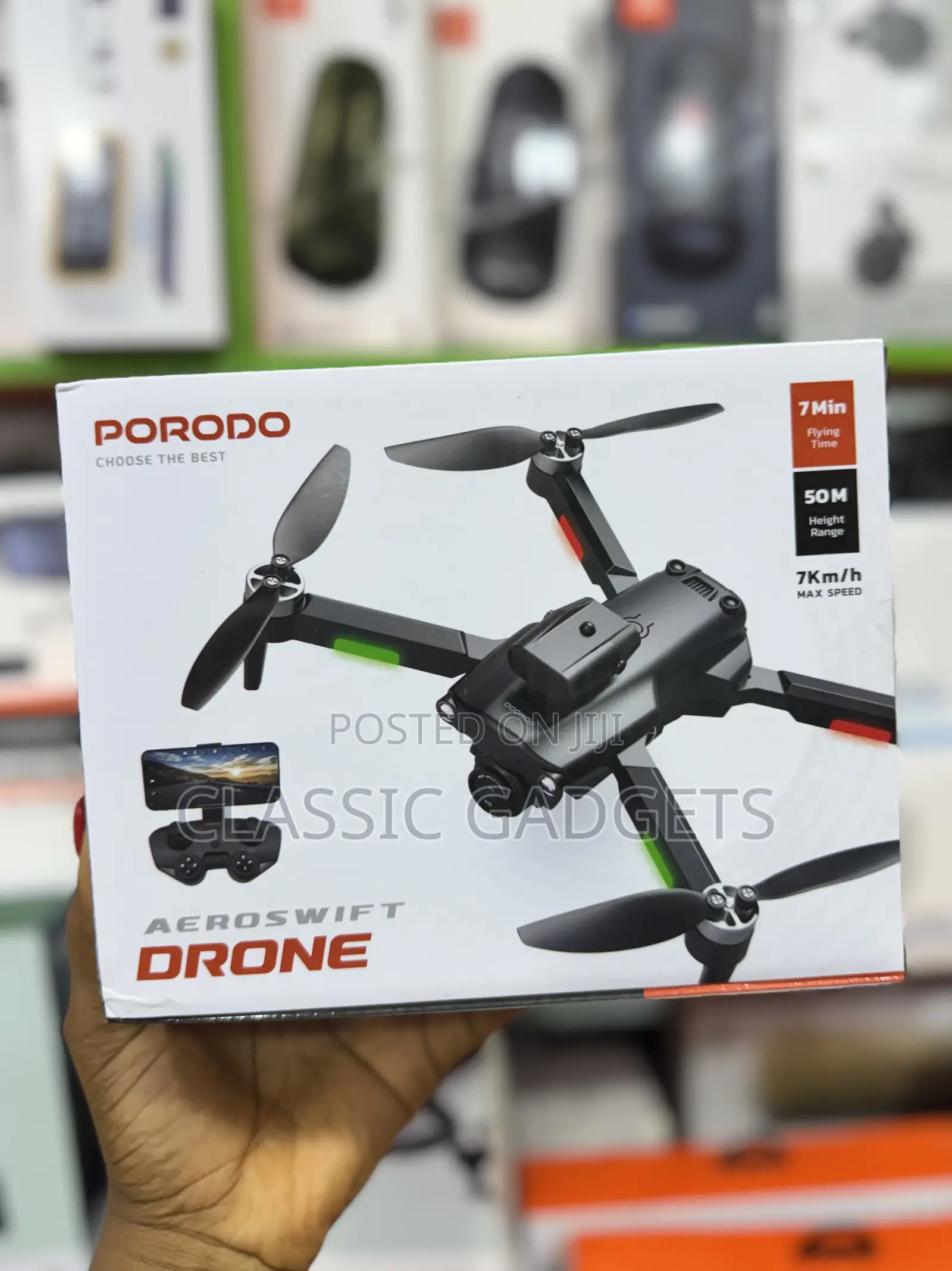 Porodo Aeroswift Drone - Black