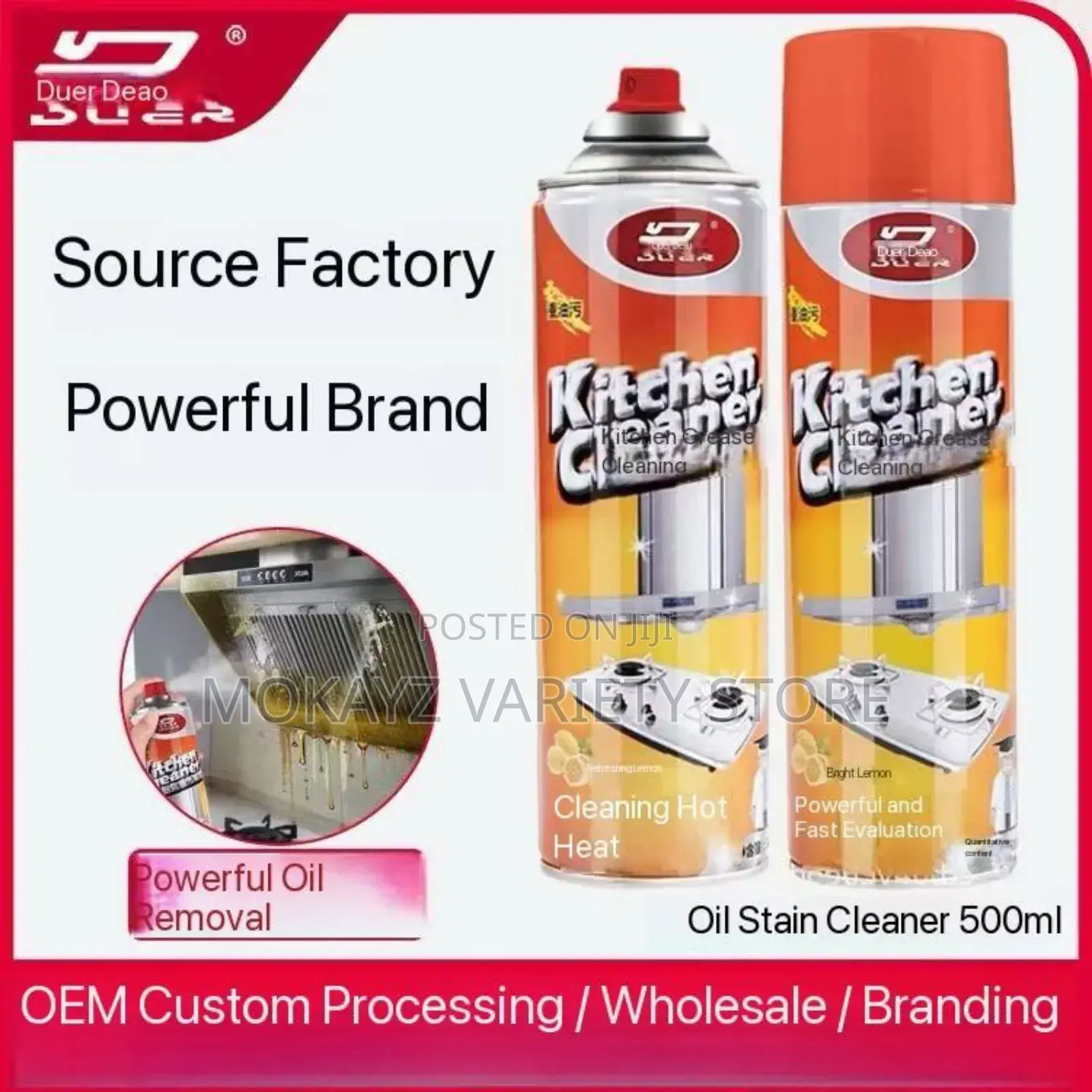 500ml Powerful Instant Oil/Stain Kitchen Foam Cleaner