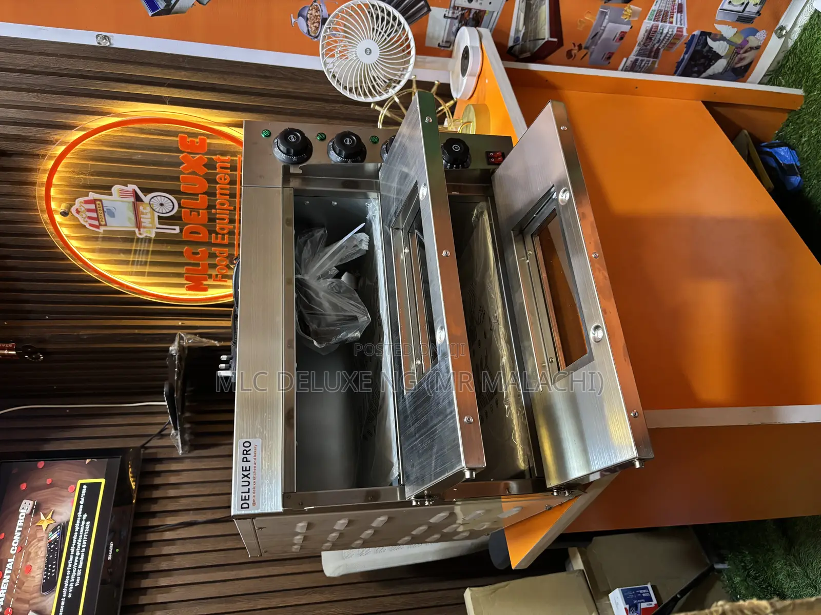 Double Deck Electric Pizza Oven With Pizza Stone (2 Big Pizza Per Bake