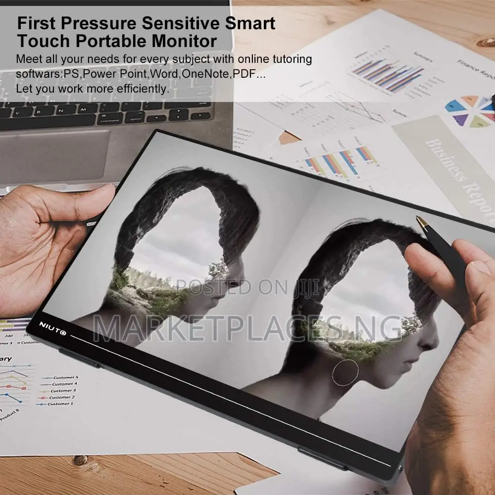 Niuto 14′′ Portable Touchscreen Monitor – Fhd, Usb-C/Hdmi, Slim