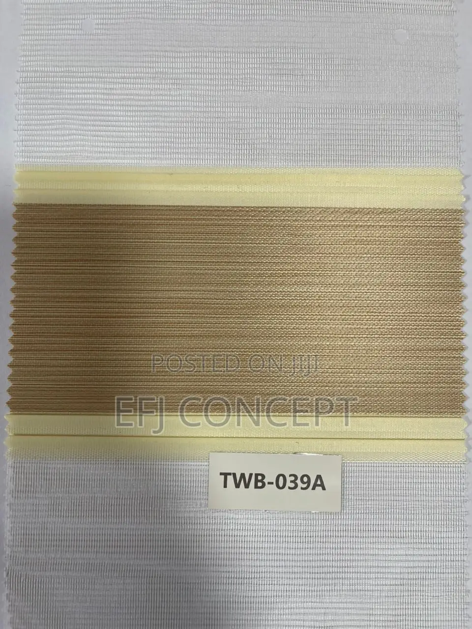 Day And Night Window Blind - Brilliant Light Grey Brown Design