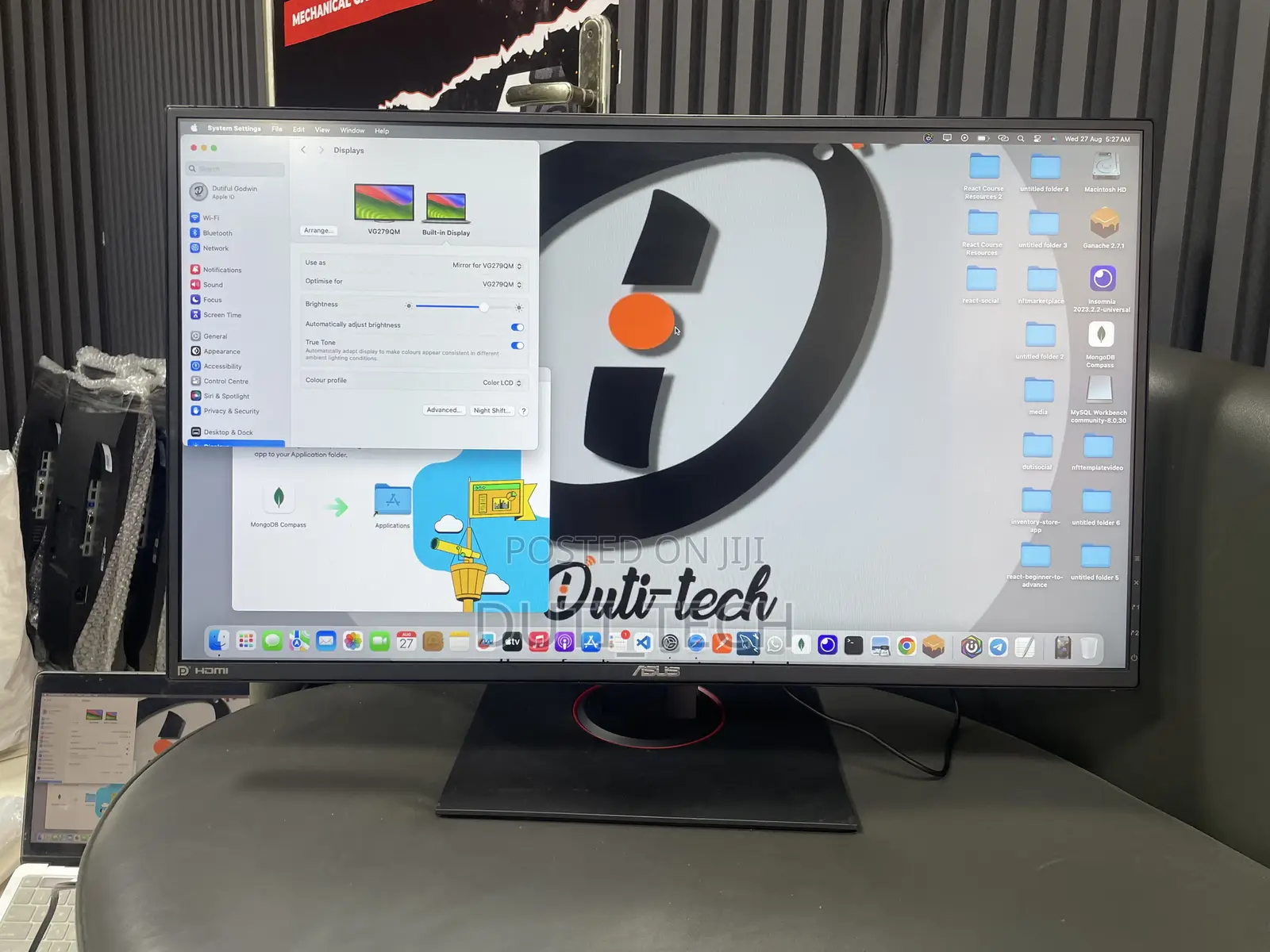 ASUS Tuf 27”Inches 1080p FHD Ips 280hz Gaming Monitor,