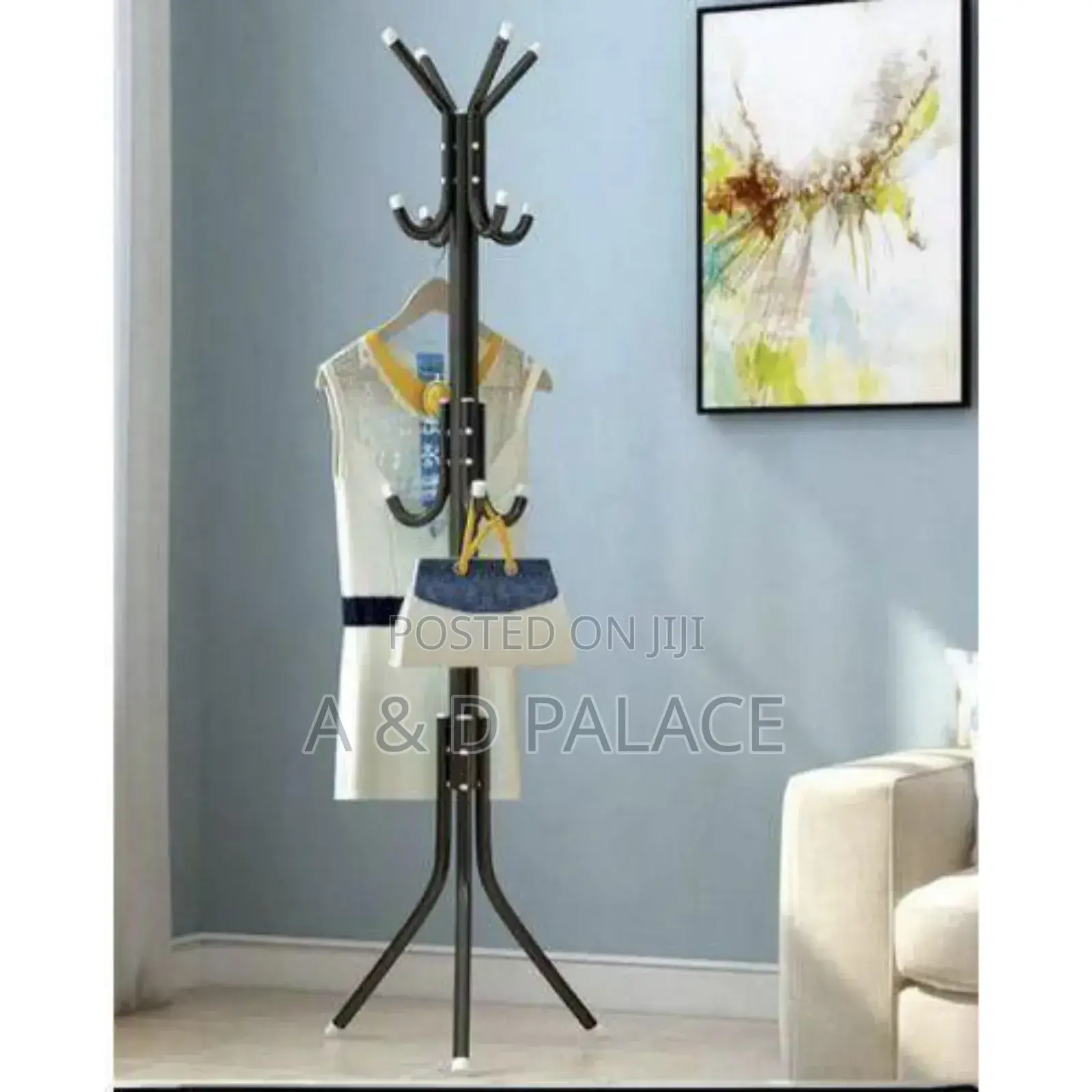 Original Rack Coat Stand Clothing Hanger Black