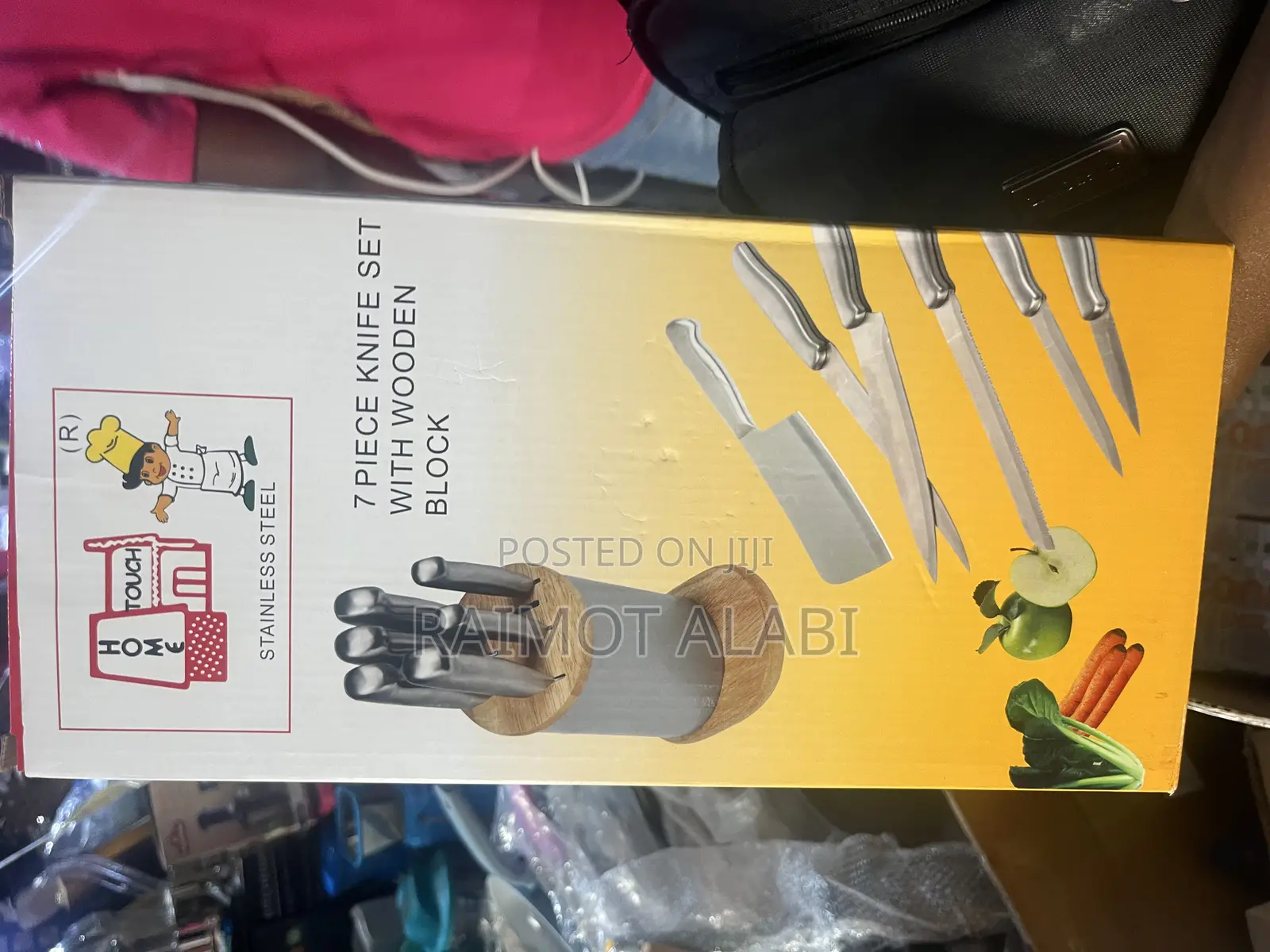 7pcs Stainless Knife Set With Wooden Block