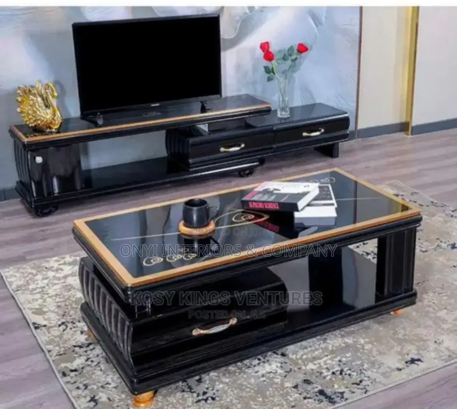 Center Table and Morden Tv Console