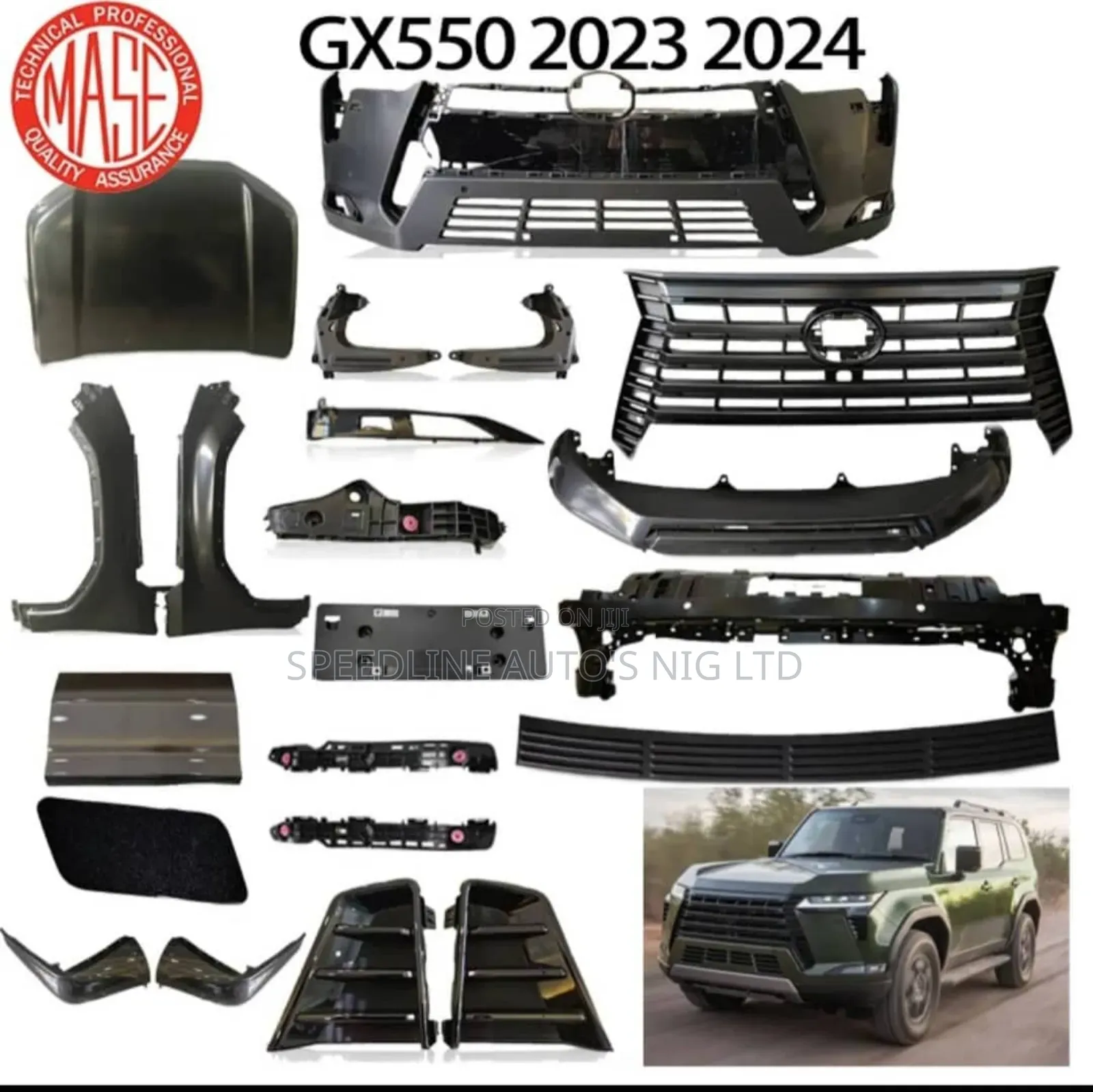Complete Front Bumper Lexus Gx550 2023/2025 Model