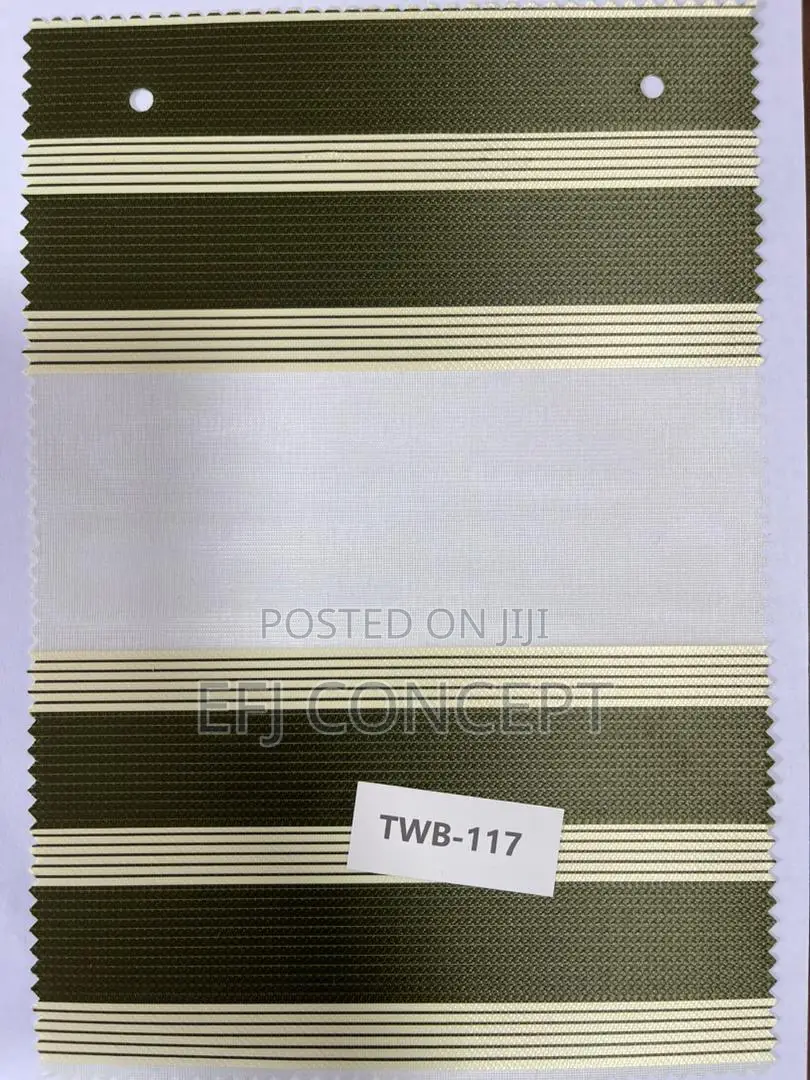 Day And Night Window Blind - Attractive Double Broad Brown Thin Milk