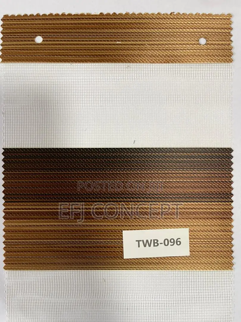 Day And Night Window Blind - Brilliant Dark Brown Light Brown Mixture