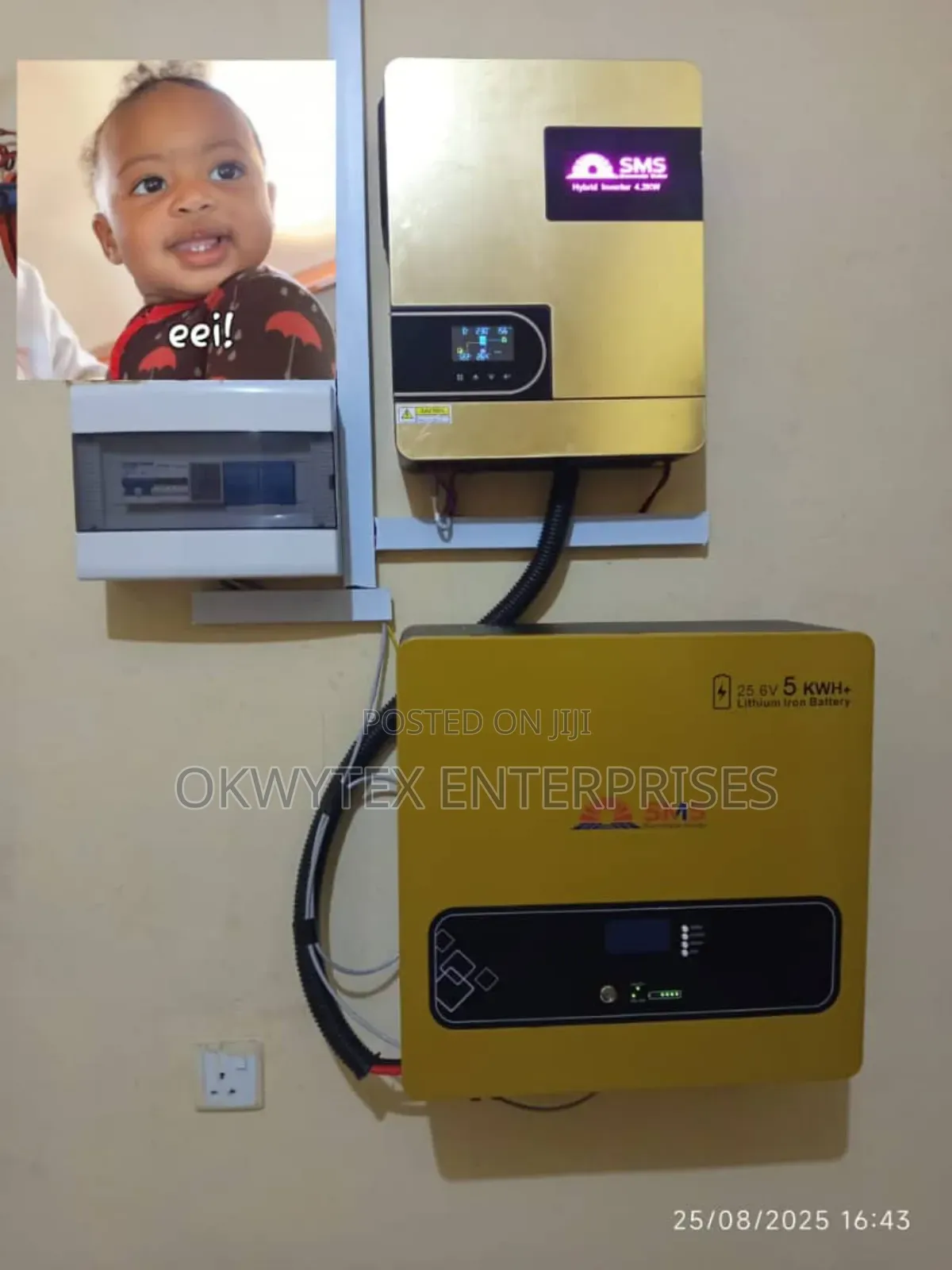 5kwh SMS Lithium Battery and 4.2kva Inverter and Panels