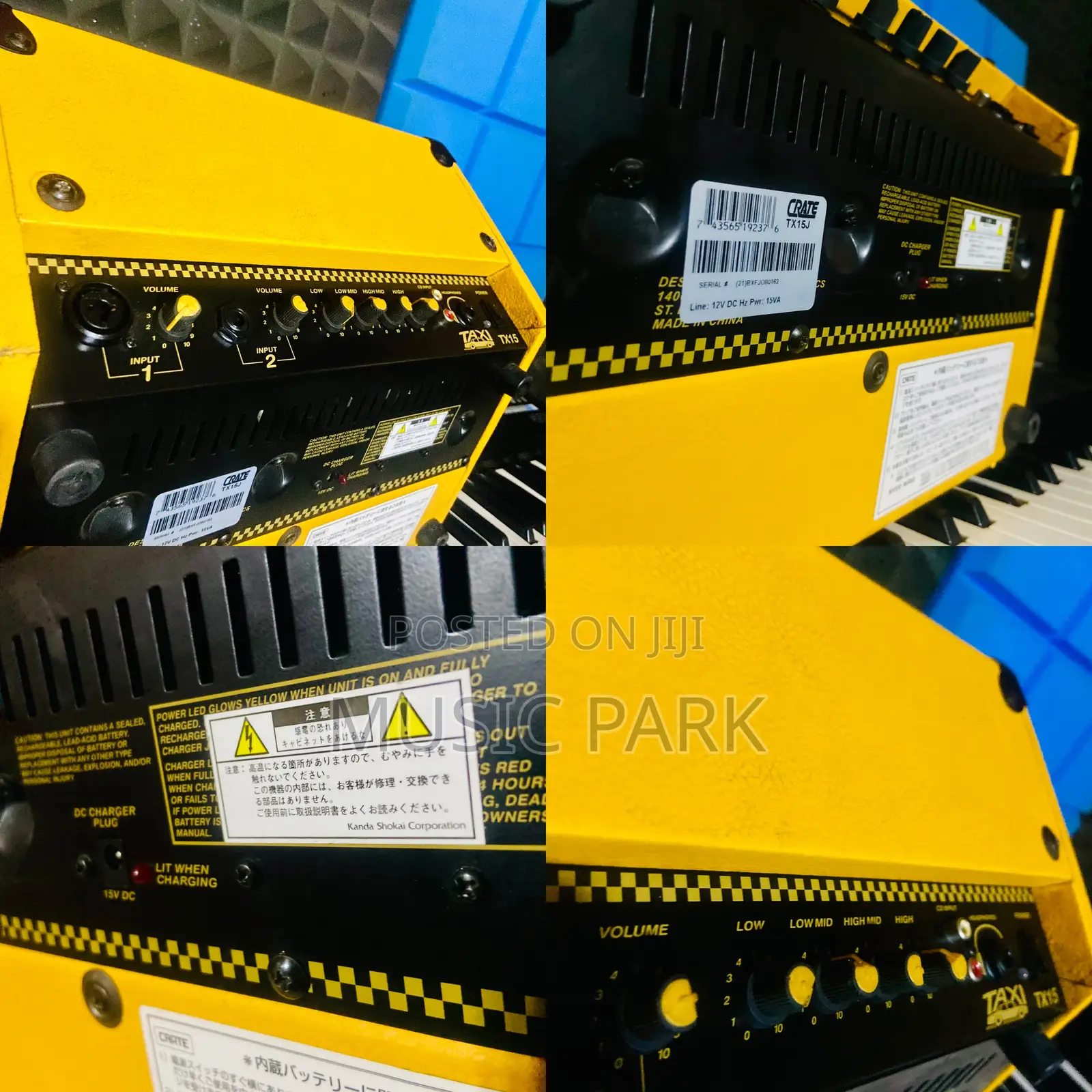 Rechargeable Crate Tx15 Taxi Battery Power Instrument/Microphone Combo