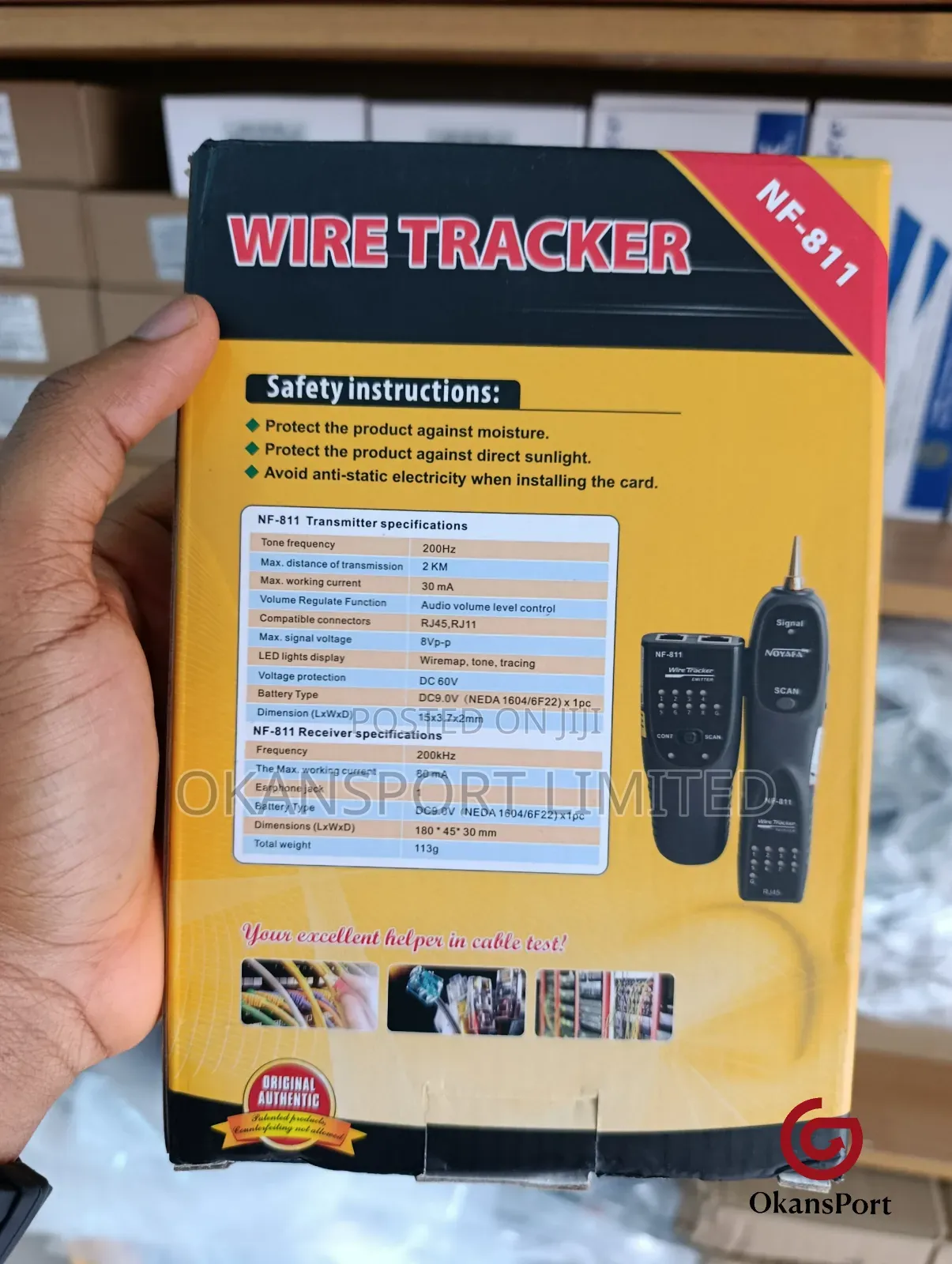 Wire Tracker Nf-811 – Rj45/Rj11 Cable Tester Toner Probe Kit