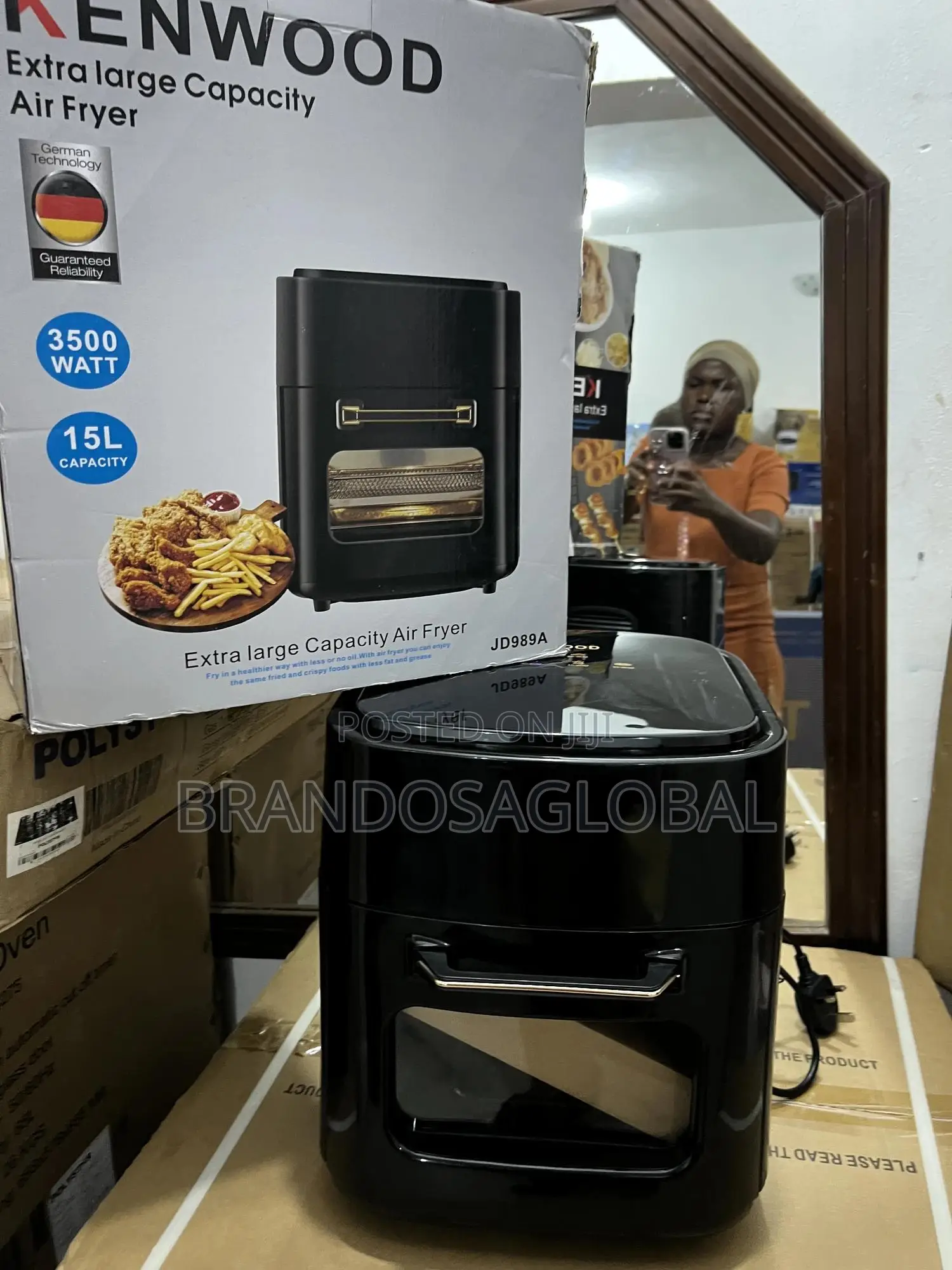 Kenwood Jd989a 15l Fryer With Non-Slip Base
