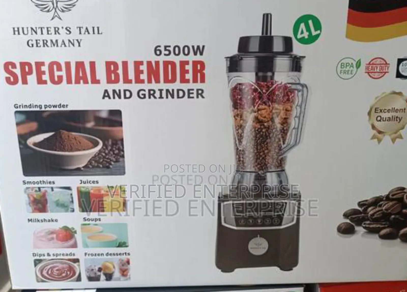 Hunters Tail Digital Commercial Blender - 4l