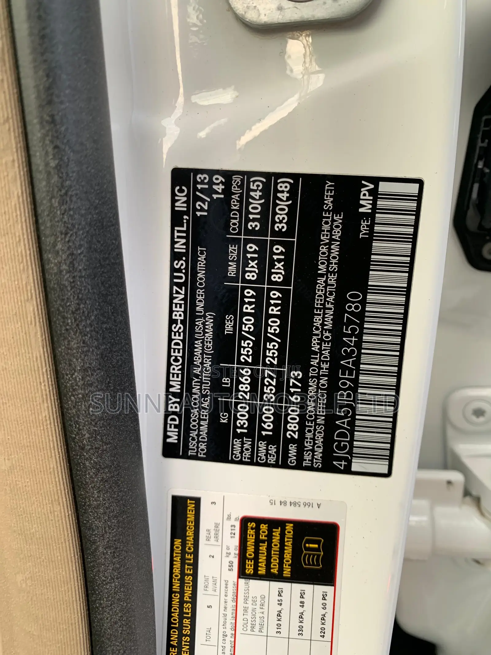 Mercedes-Benz M Class 2014 White