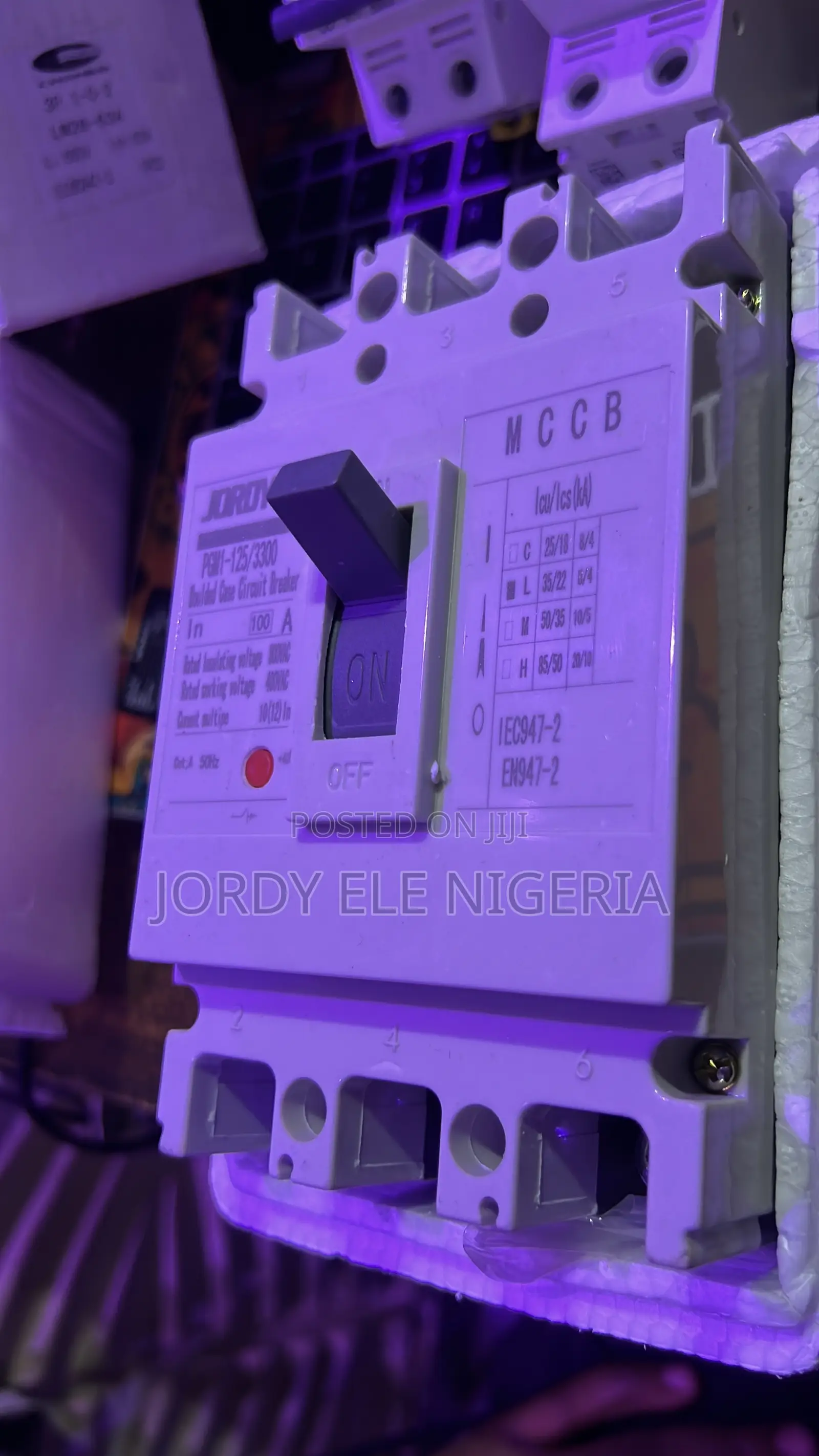 Jordy Ele McCb Breaker 100amps 3pole