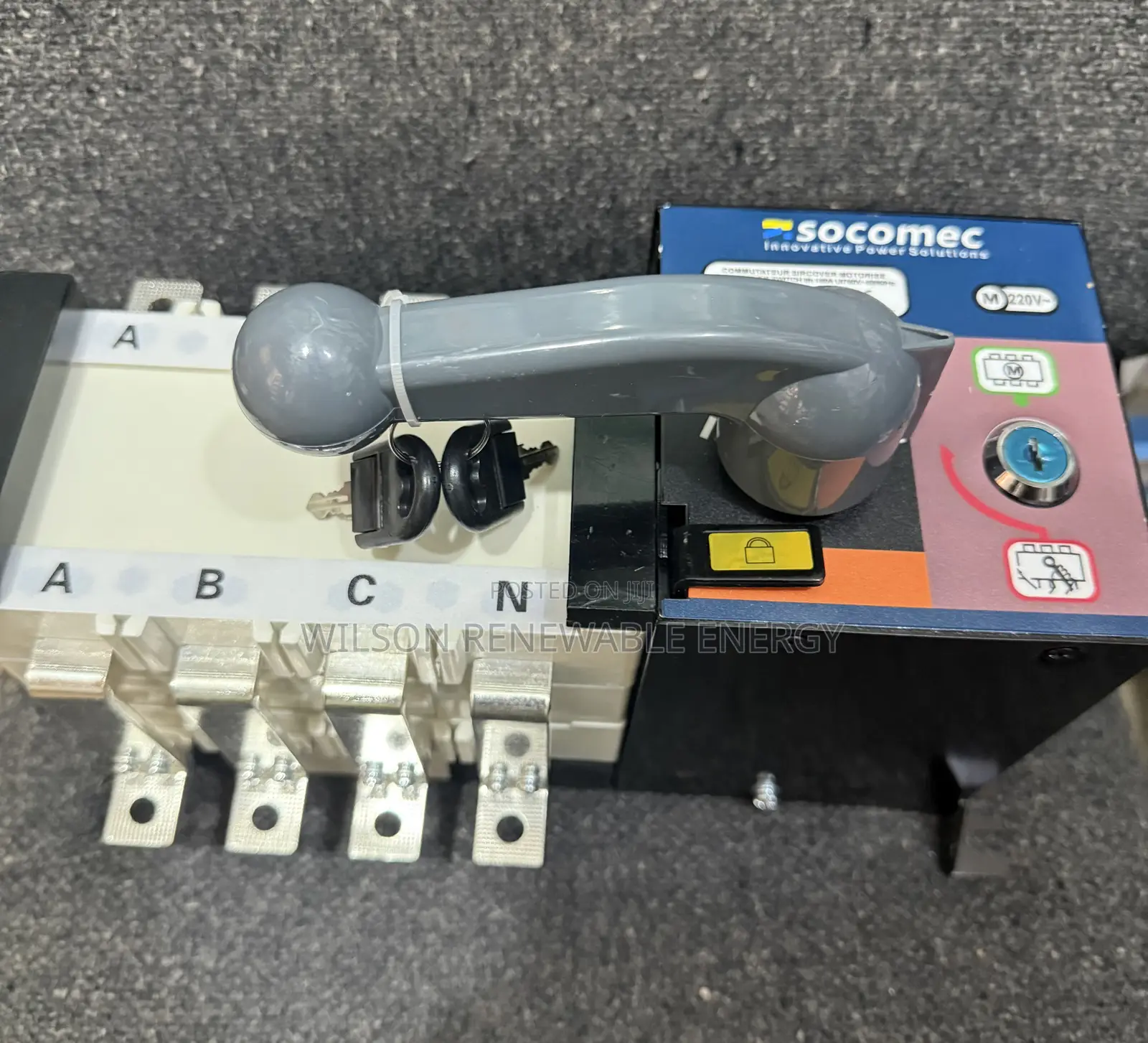 Socomec 125a/4pole Automatic Change Over