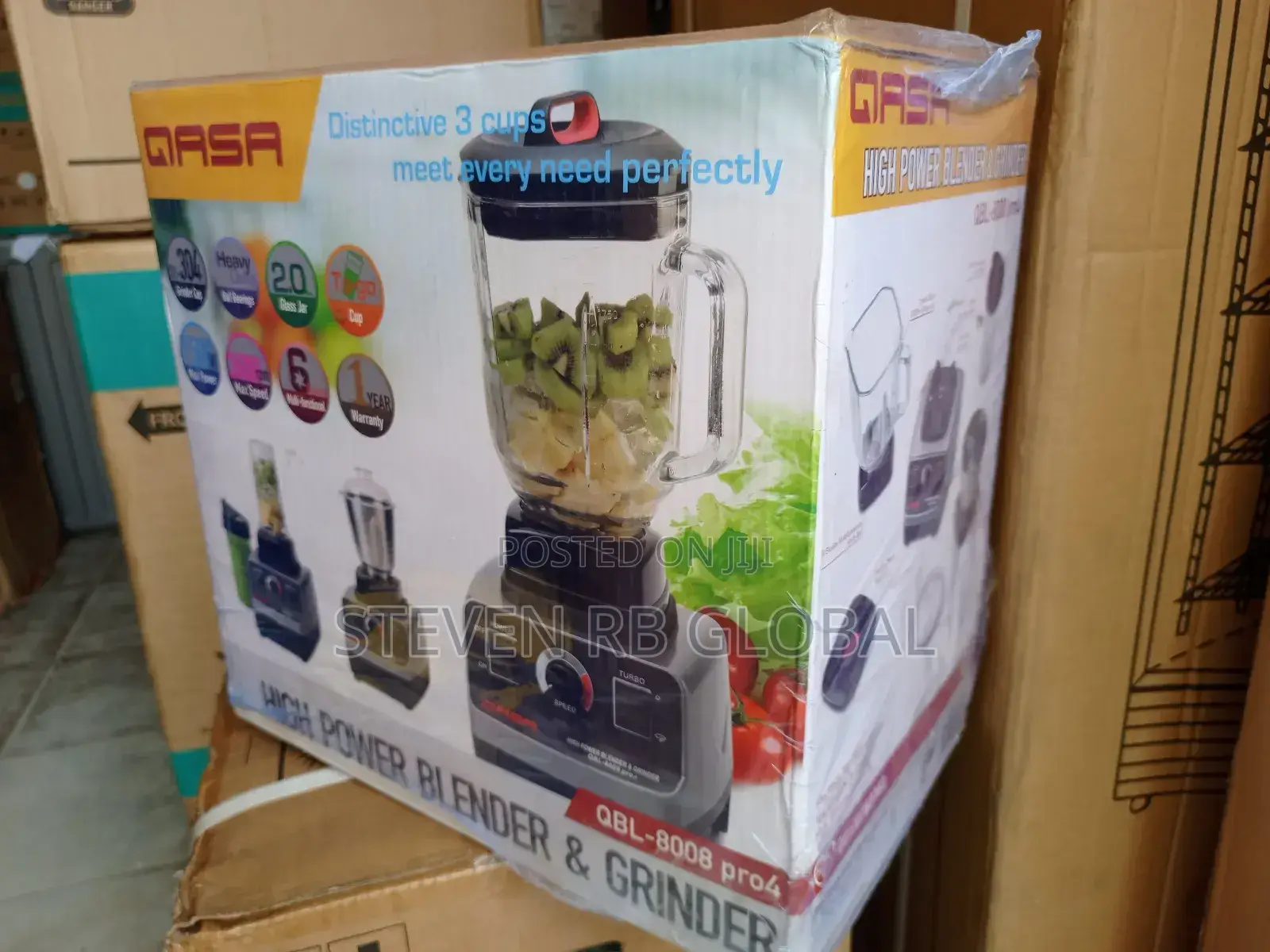 Qasa 1500w High Power Blender Grinder | QBL-8008 Pro4