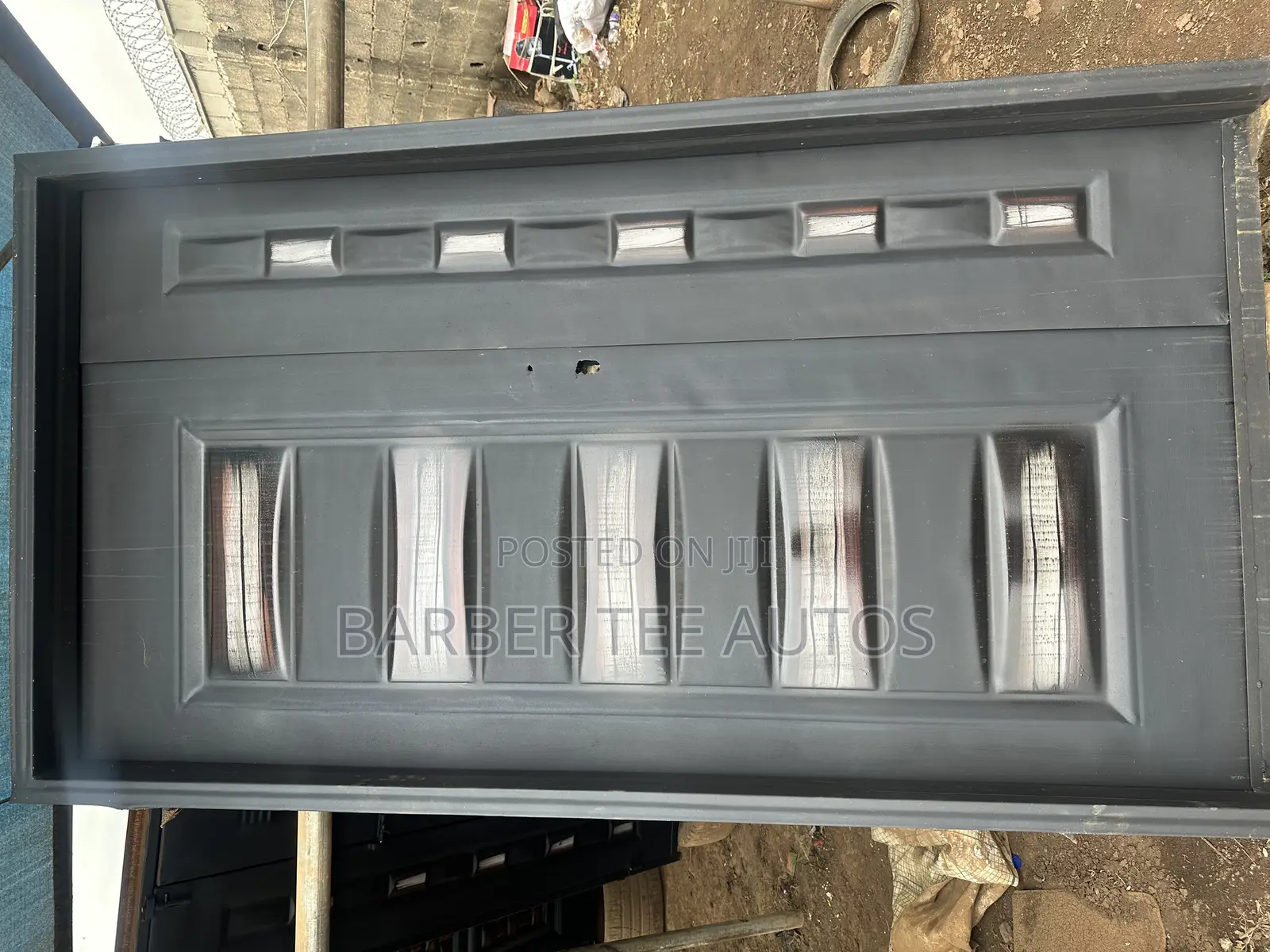 Double Padded Door Black Brown