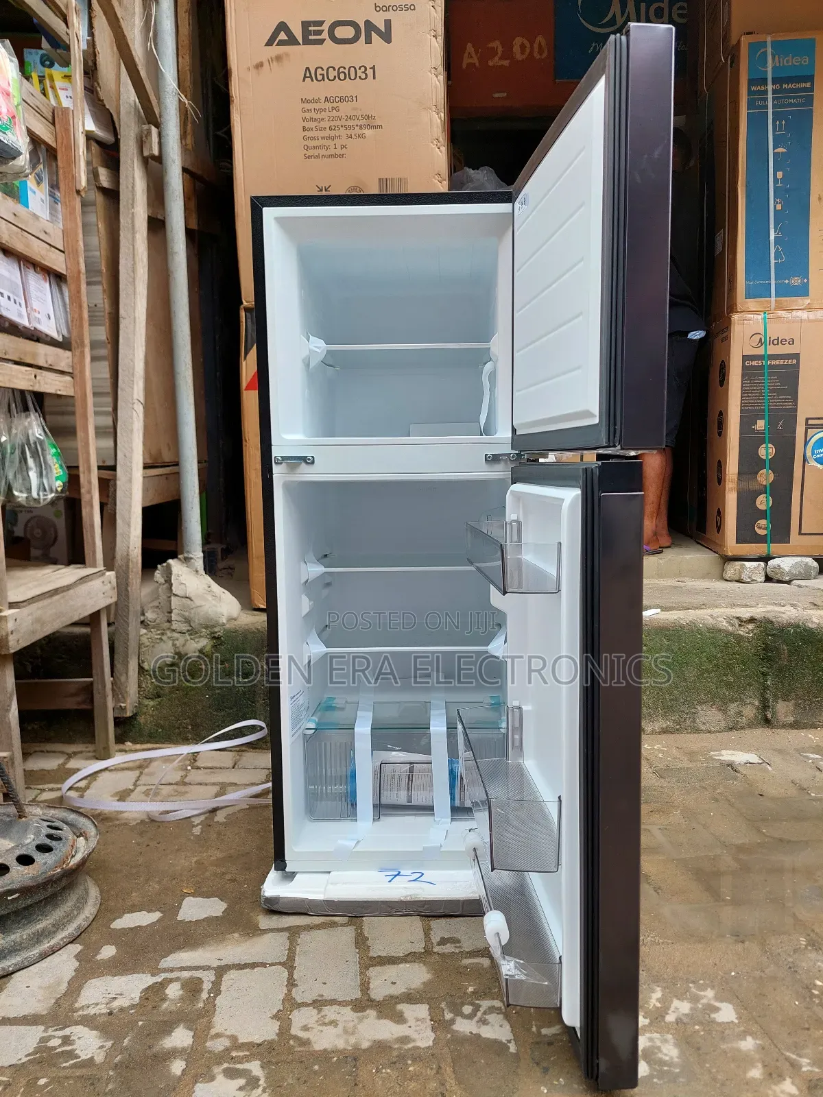 Midea Double Door Fridge 200litrs