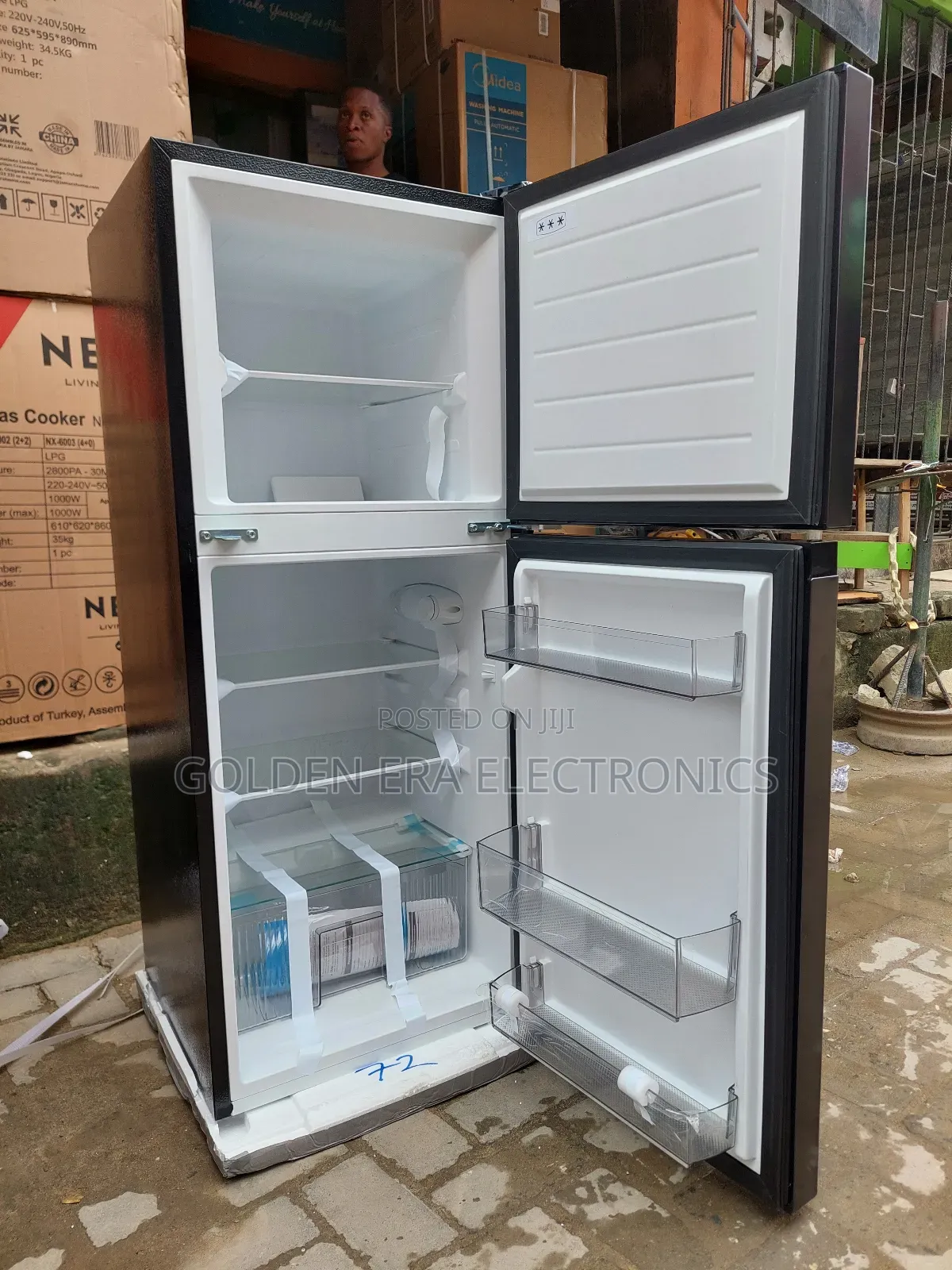 Midea Double Door Fridge 200litrs