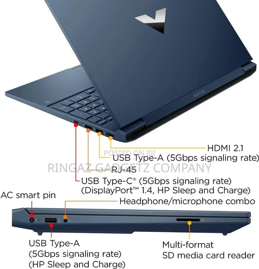 New Laptop HP Victus 15 16GB Intel Core i7 SSD 512GB