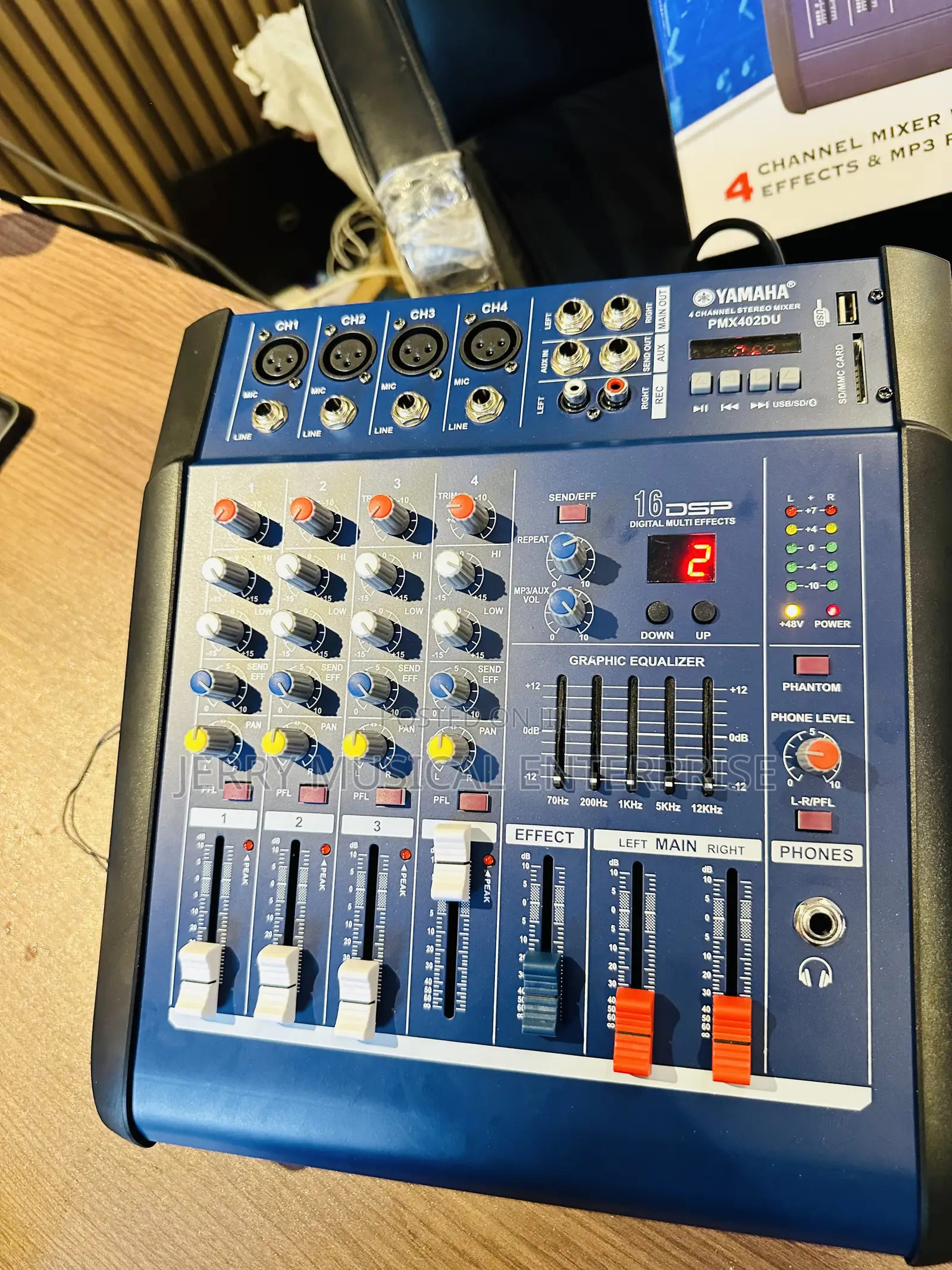 4channel Powered Mixer With Bluetooth And Usb