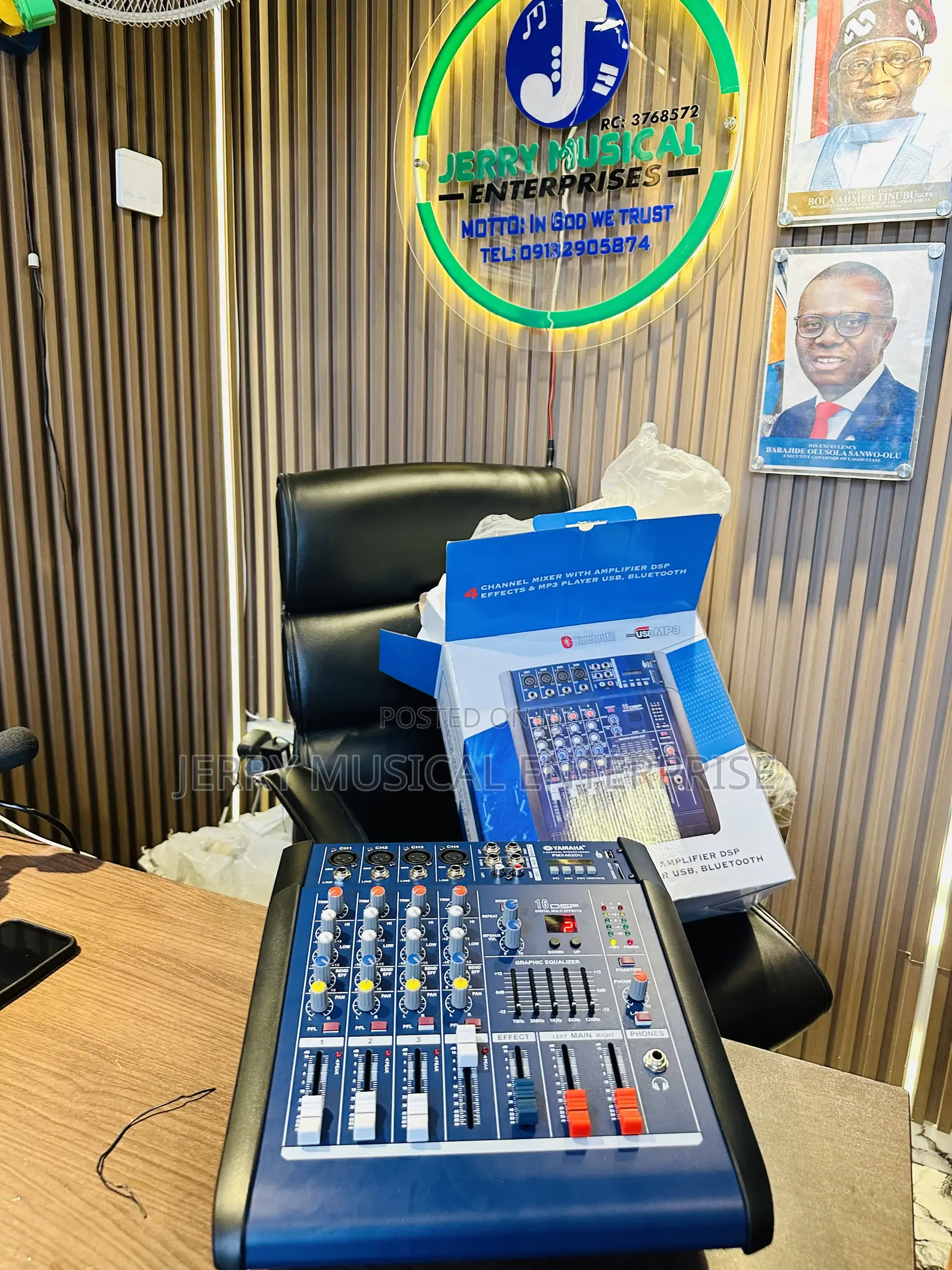 4channel Powered Mixer With Bluetooth And Usb