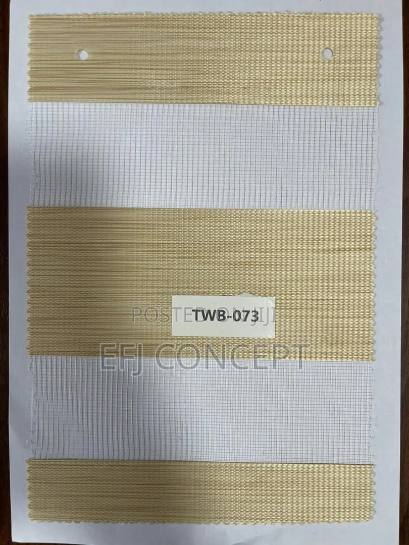 Day And Night Window Blind - Brilliant Broad Beige Line Design
