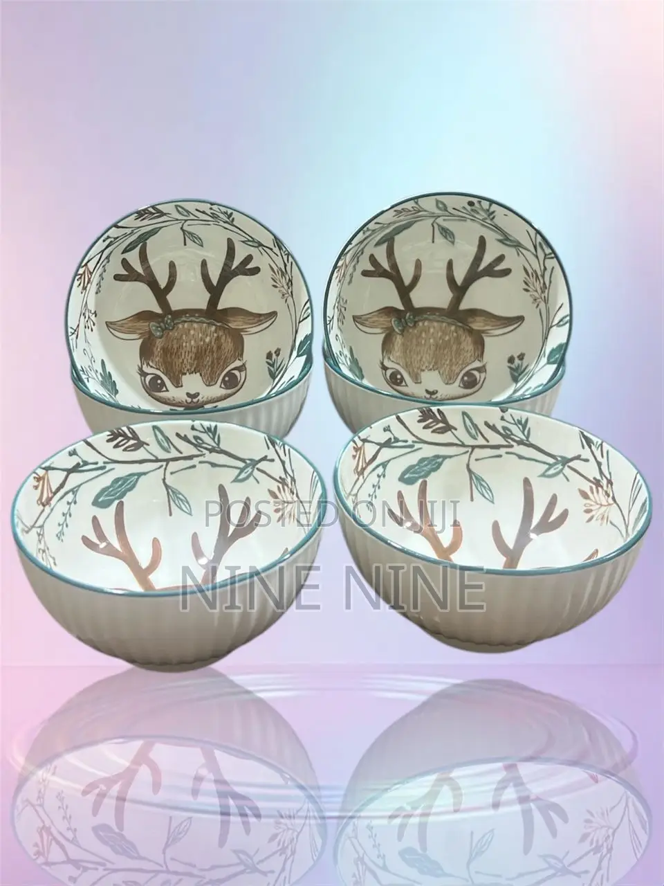 6pcs Simple Style Ceramic Bowls (A-002)