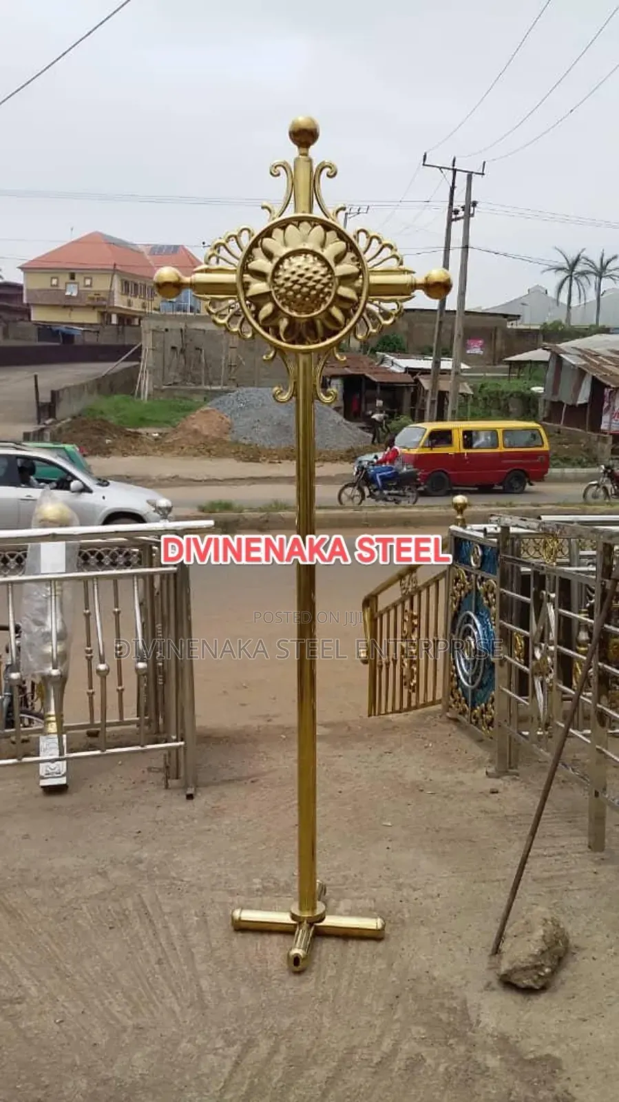 Gold Stainless 304 Cross