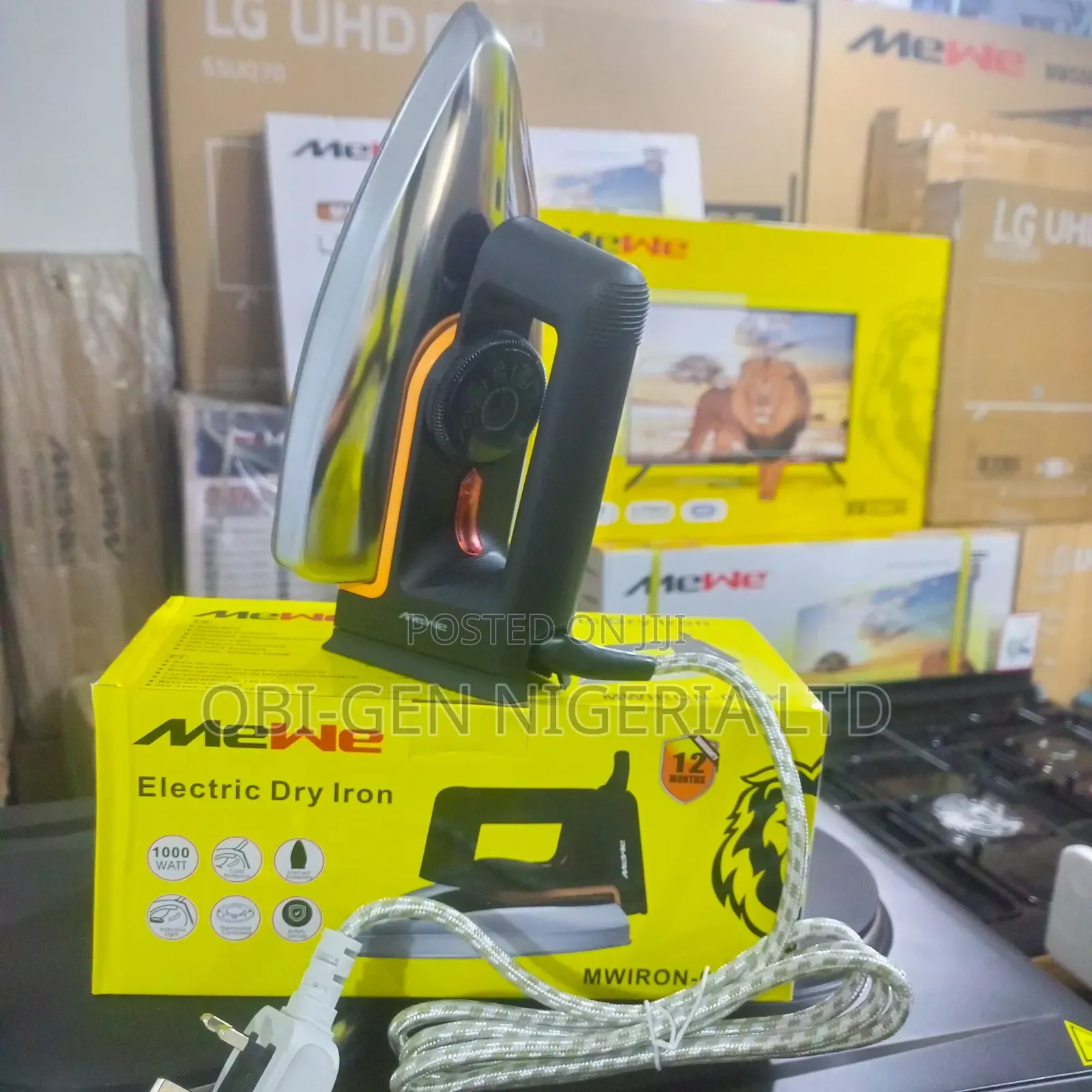 Mewe Dry Iron Mwiron-01bk 1000w Set