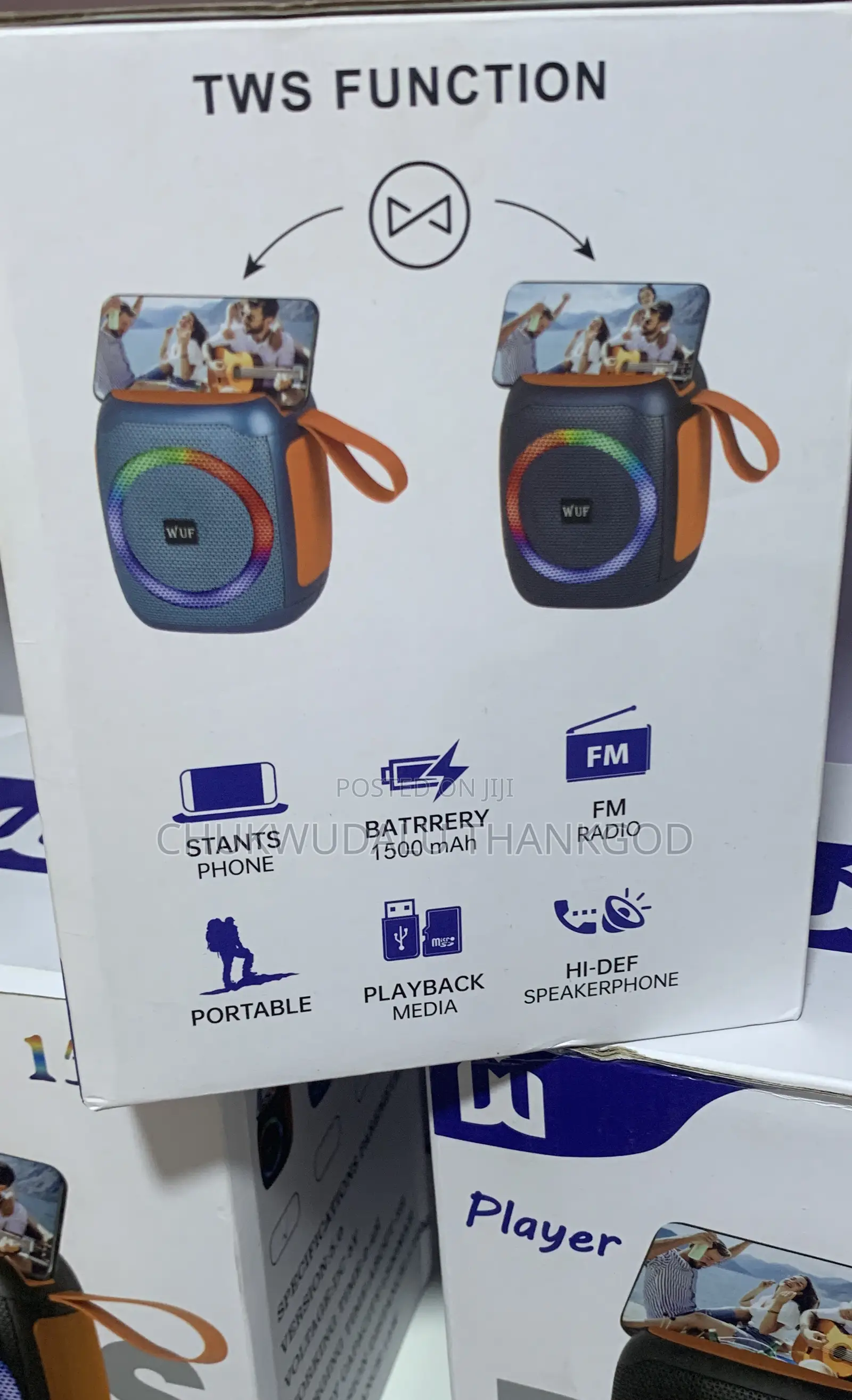 Wuf-W51 Wireless Portable Speaker With Sound Bass