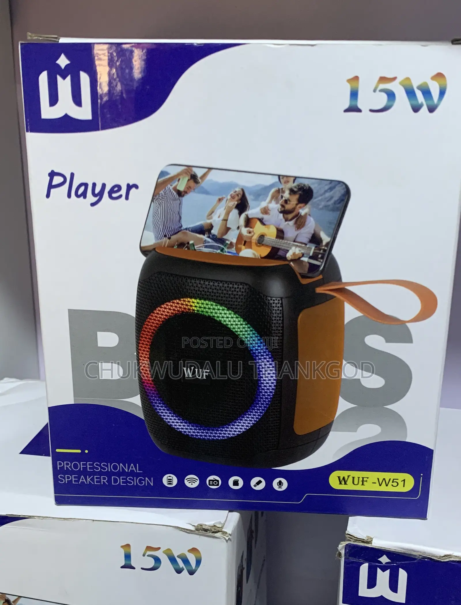 Wuf-W51 Wireless Portable Speaker With Sound Bass