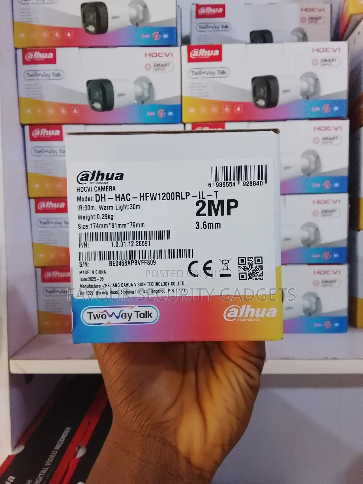 Dahua Two Way Audio Outdoor Camera 2mp