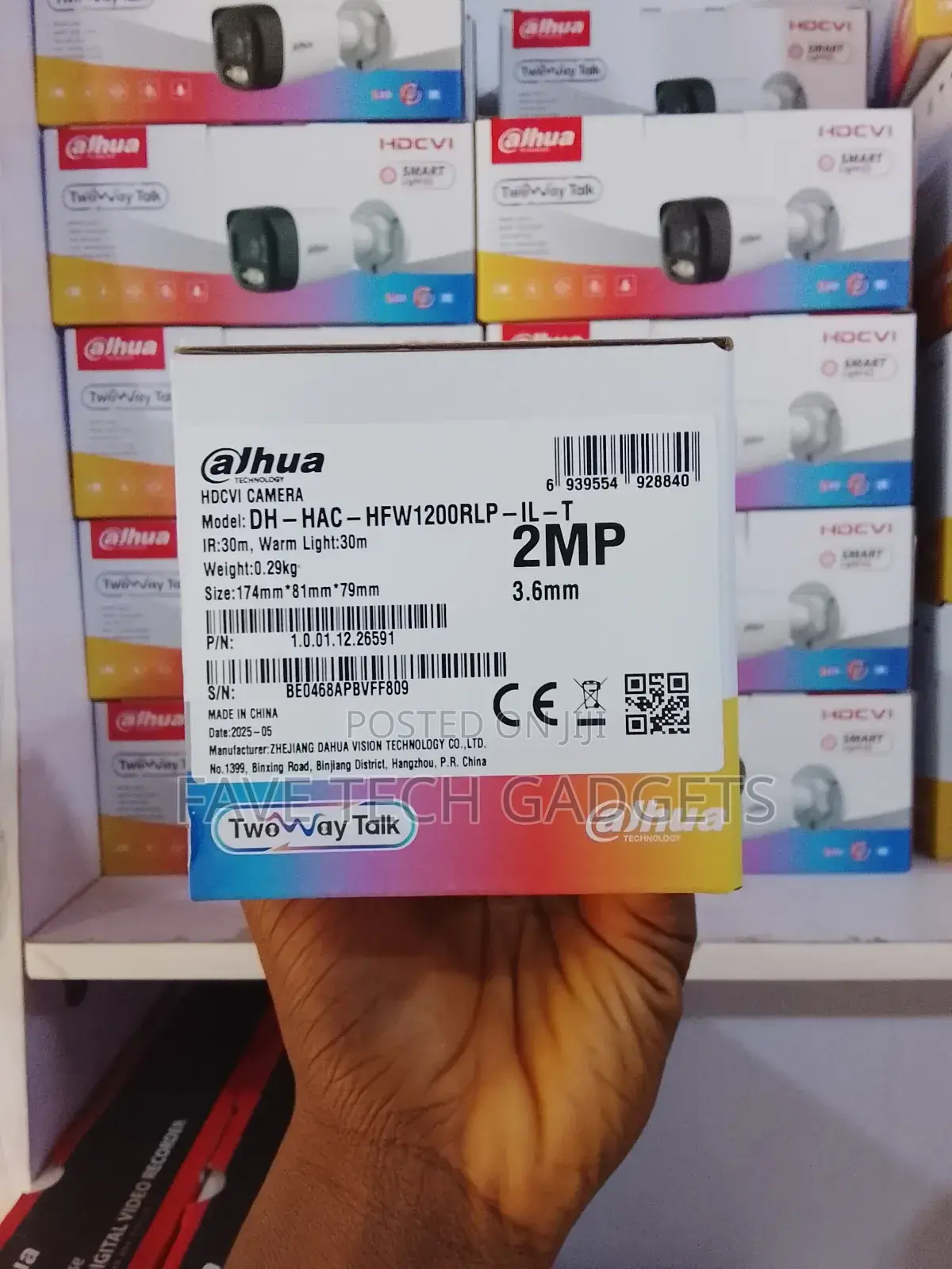 Dahua Two Way Audio Outdoor Camera 2mp