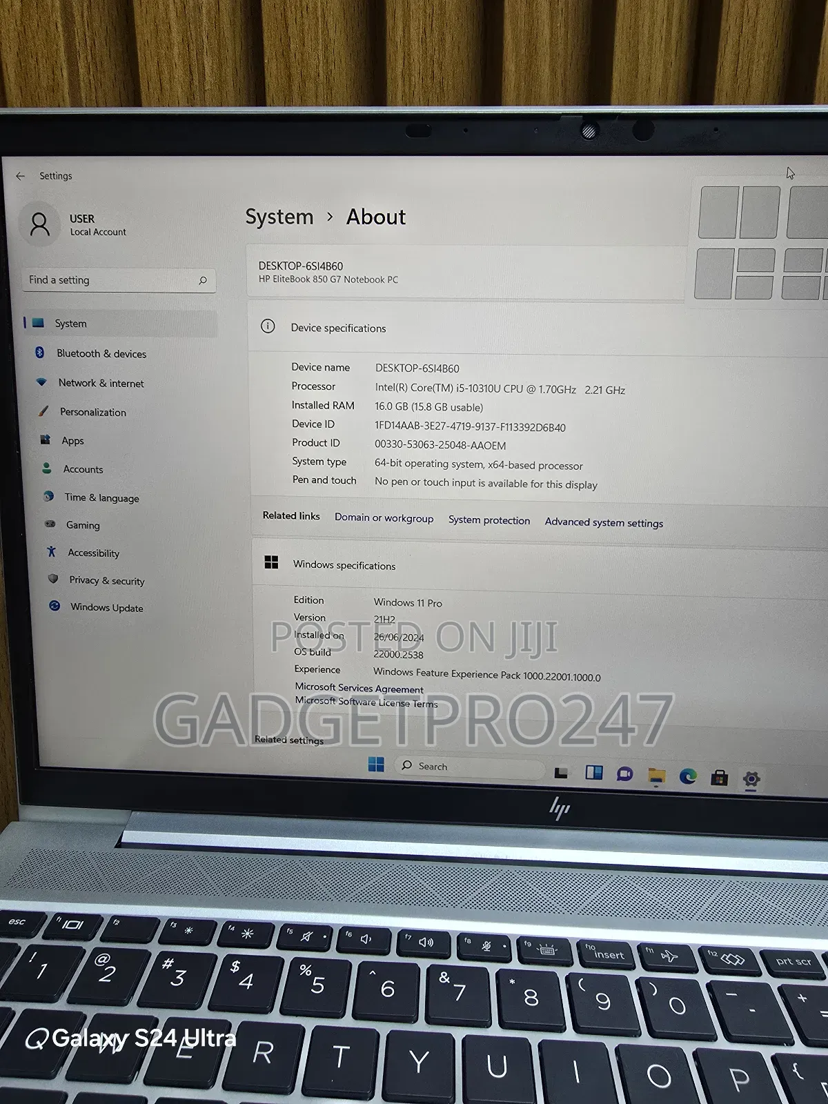 Laptop HP EliteBook 850 16GB Intel Core i5 SSD 256GB